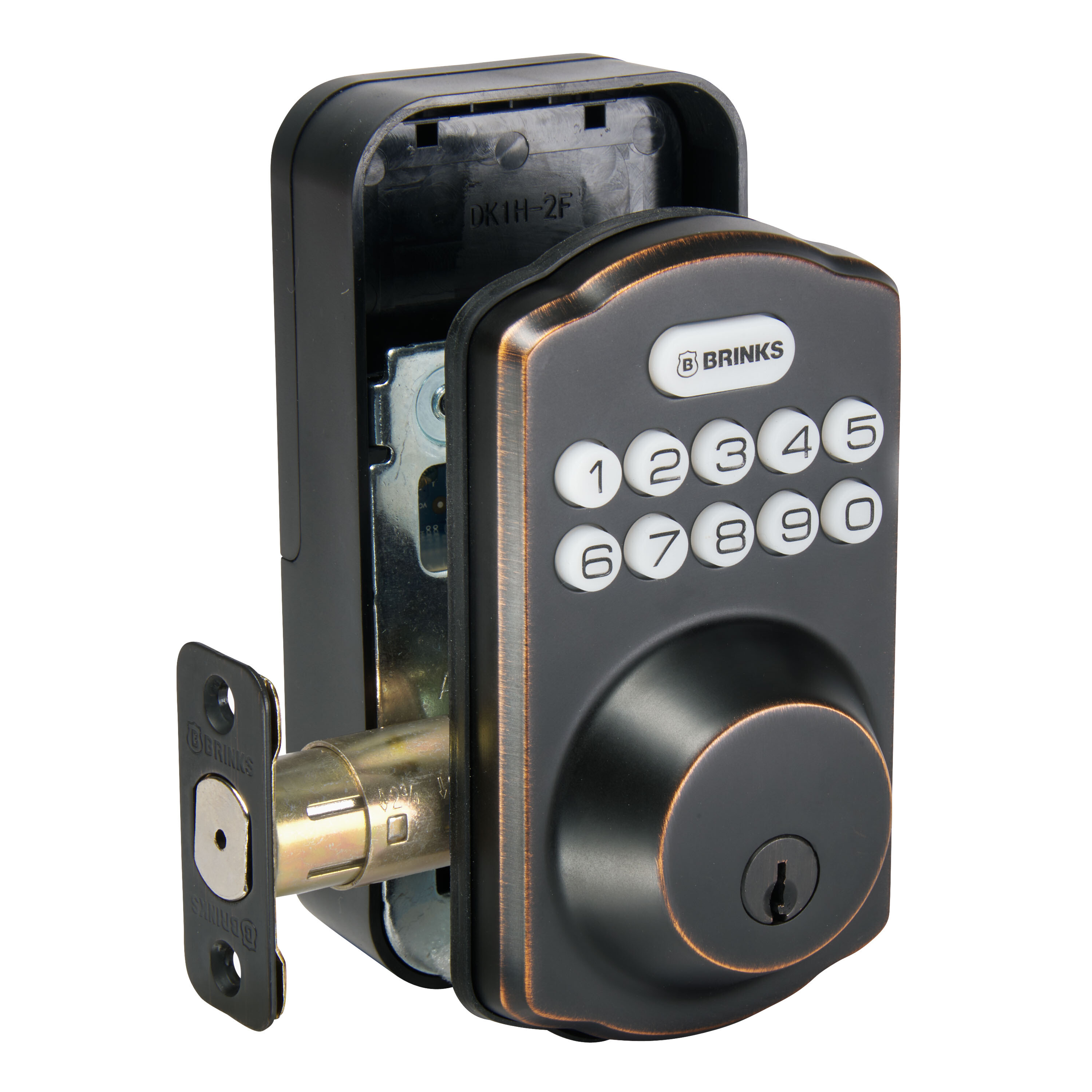 Brinks Electronic Keypad Deadbolt with PROGUARD™, Traditional — Brinks