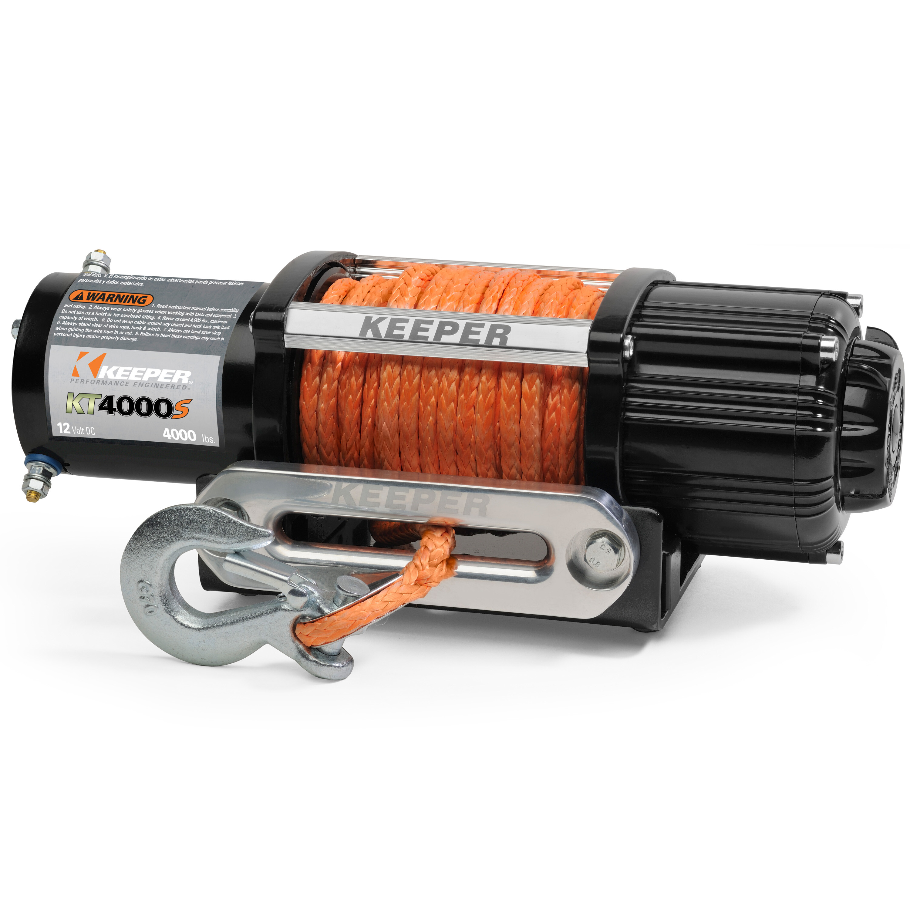 KT4000S Electric Winch, Synthetic Rope — Keeper Products