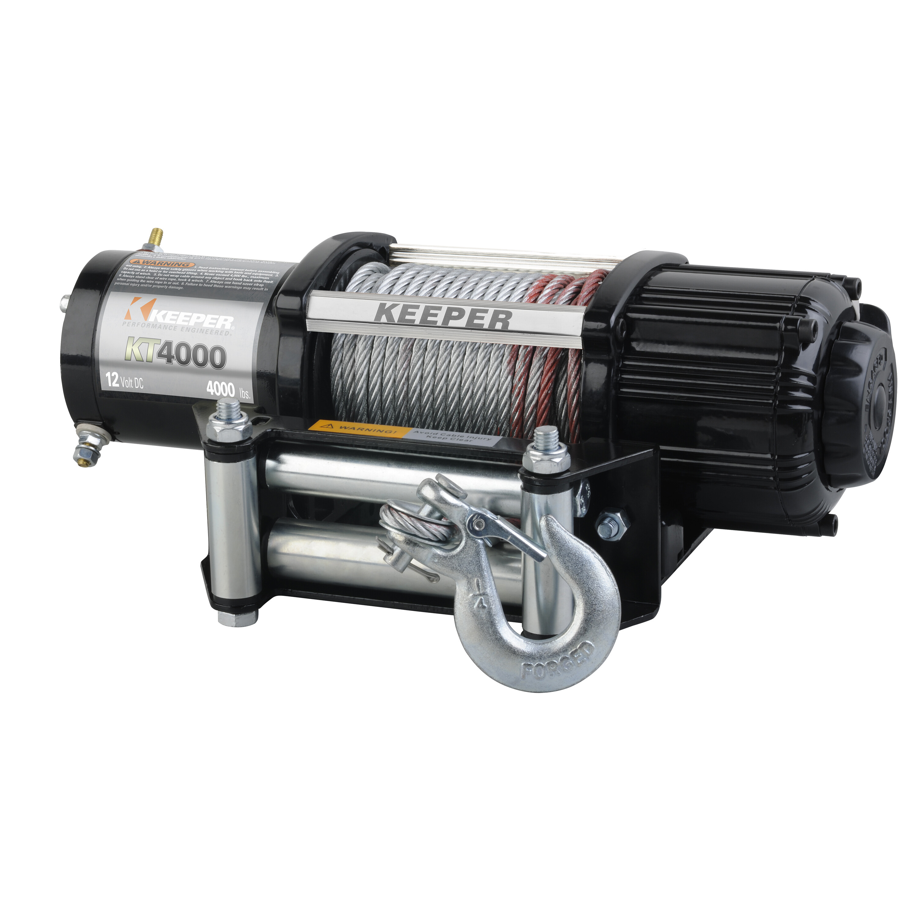 KT4000 Winch, 4,000 lbs. Single Line Pull Capacity