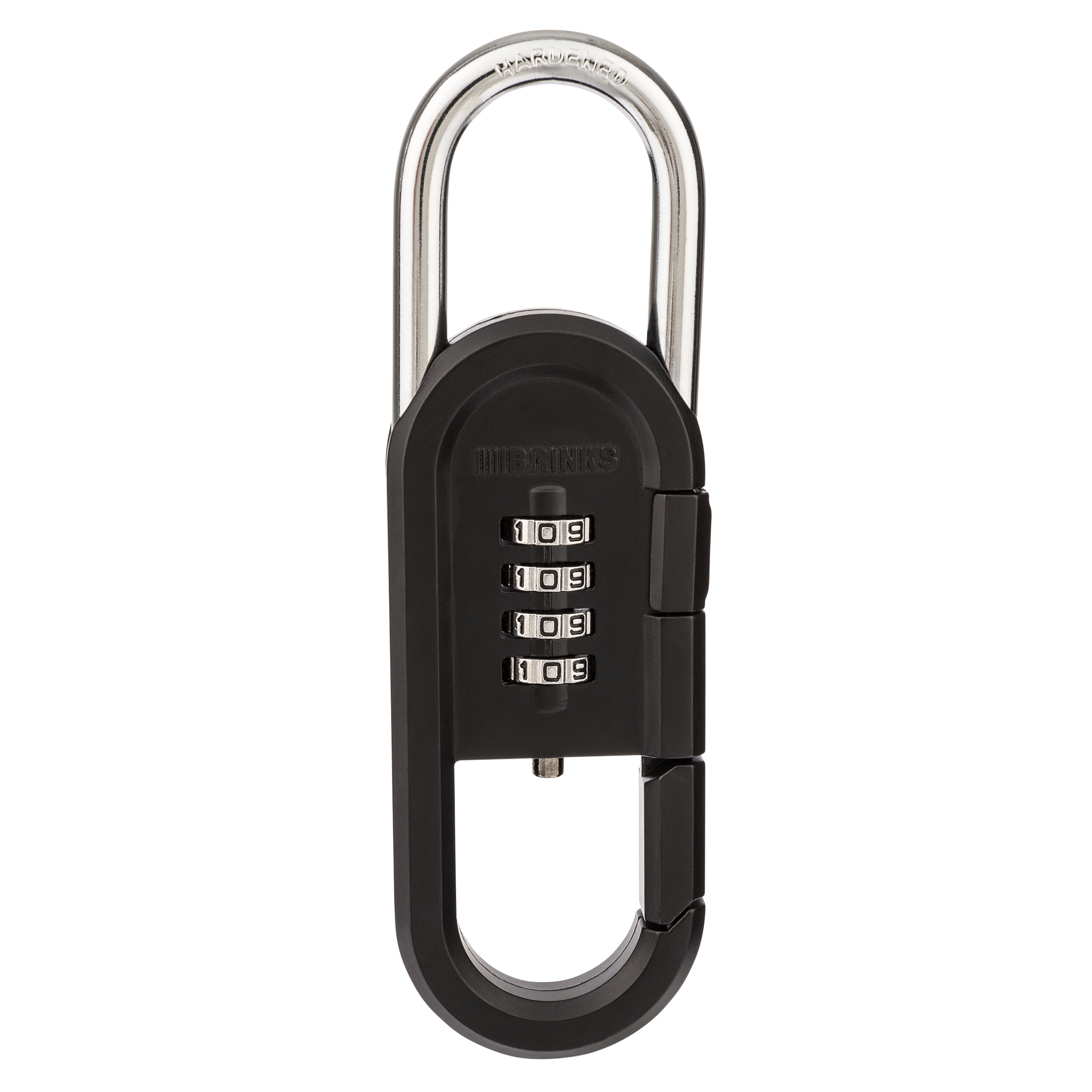 40mm 4-Dial Resettable Sports Padlock with Carabiner Clip