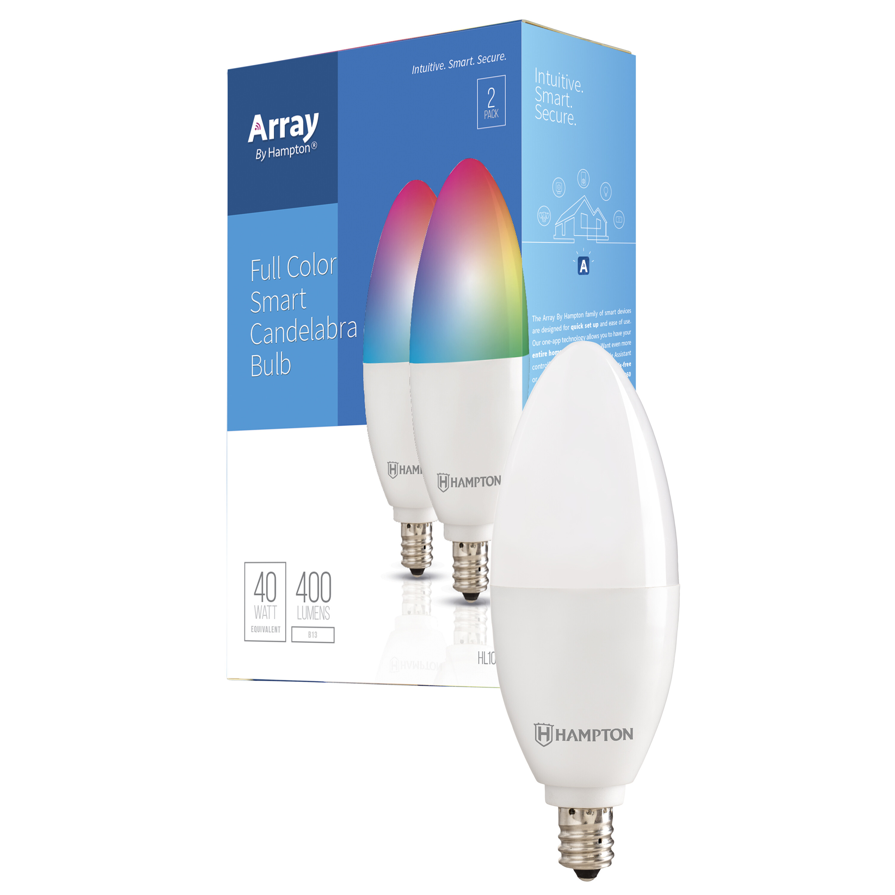 Full Color Smart Wi-Fi Candelabra Light Bulb