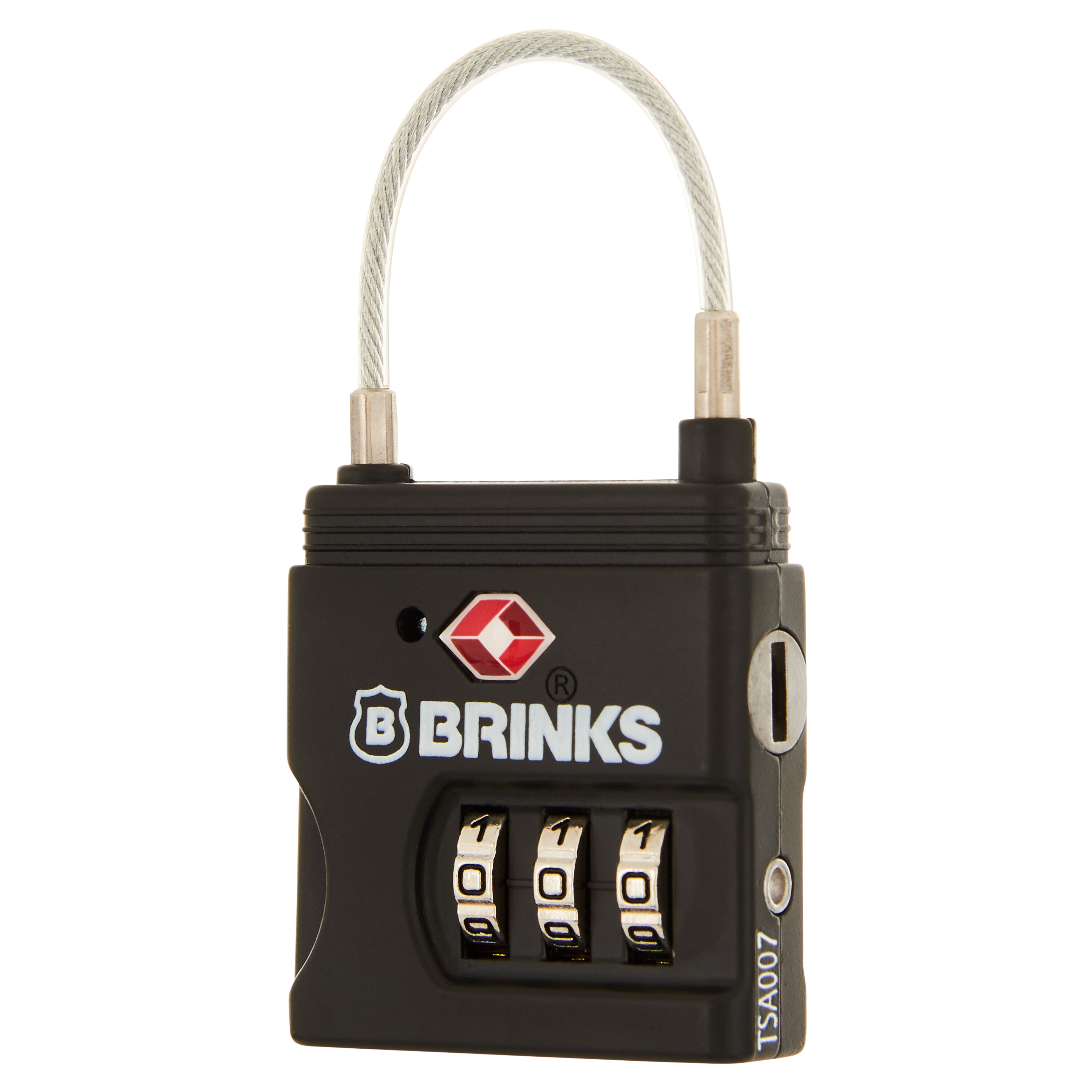 37mm 3-Dial Resettable Combination TSA Travel Lock — Brinks Padlocks