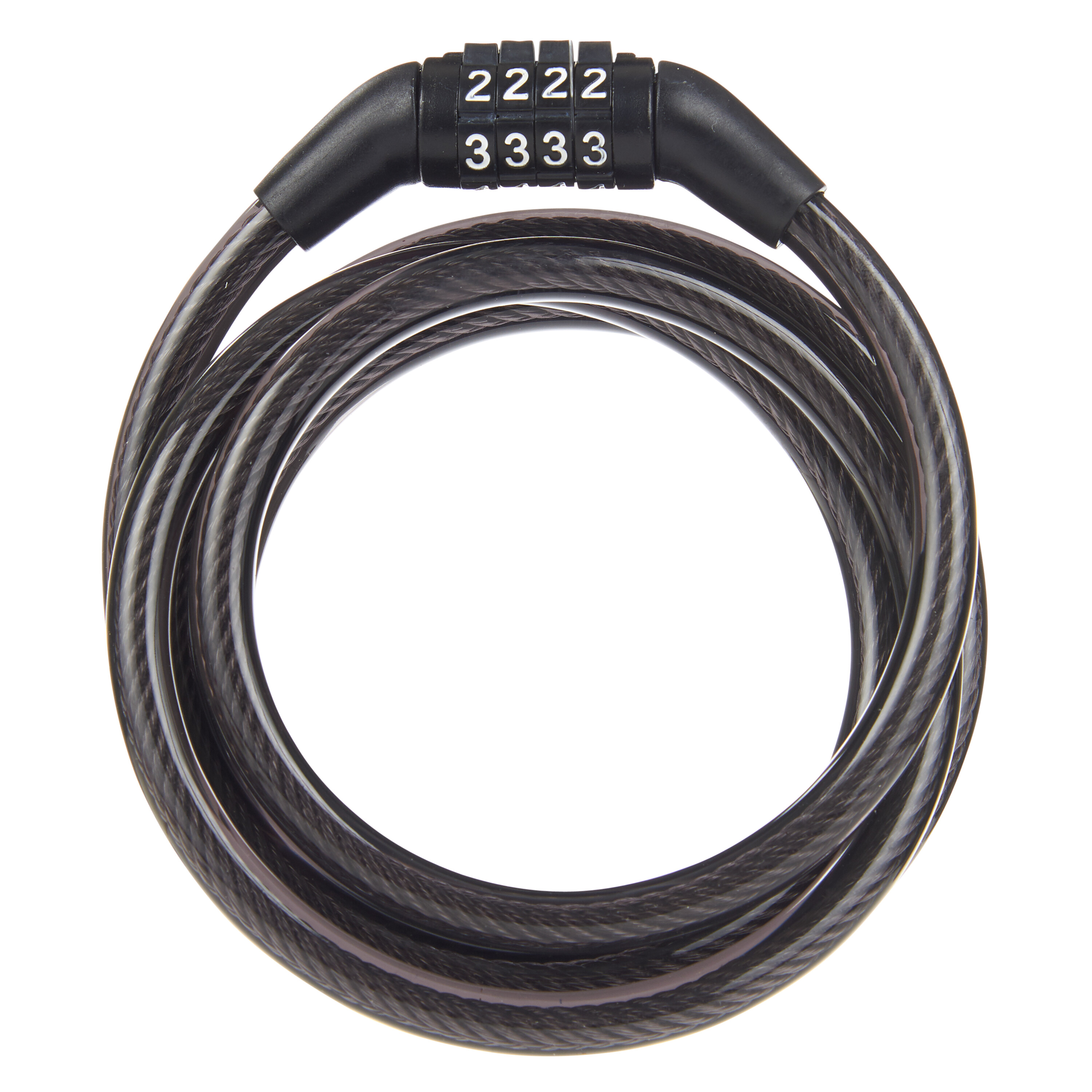 BRINKS - 7 ft x 5/8 Commercial Steel Braided Loop Cable - Heavy Duty Vinyl  Wrap for Corrosion Protection, Black