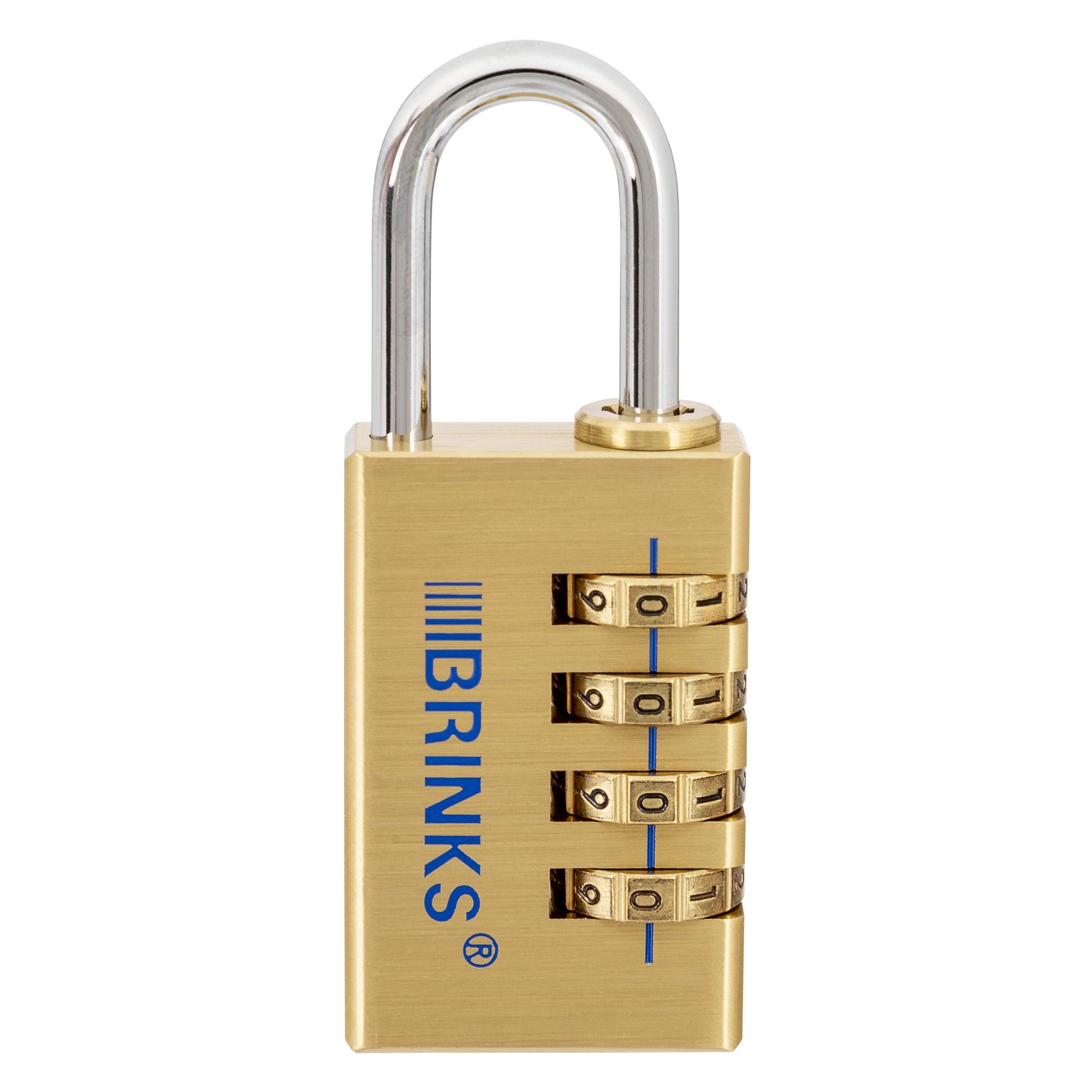 30mm Solid Brass 4-Dial Resettable Padlock