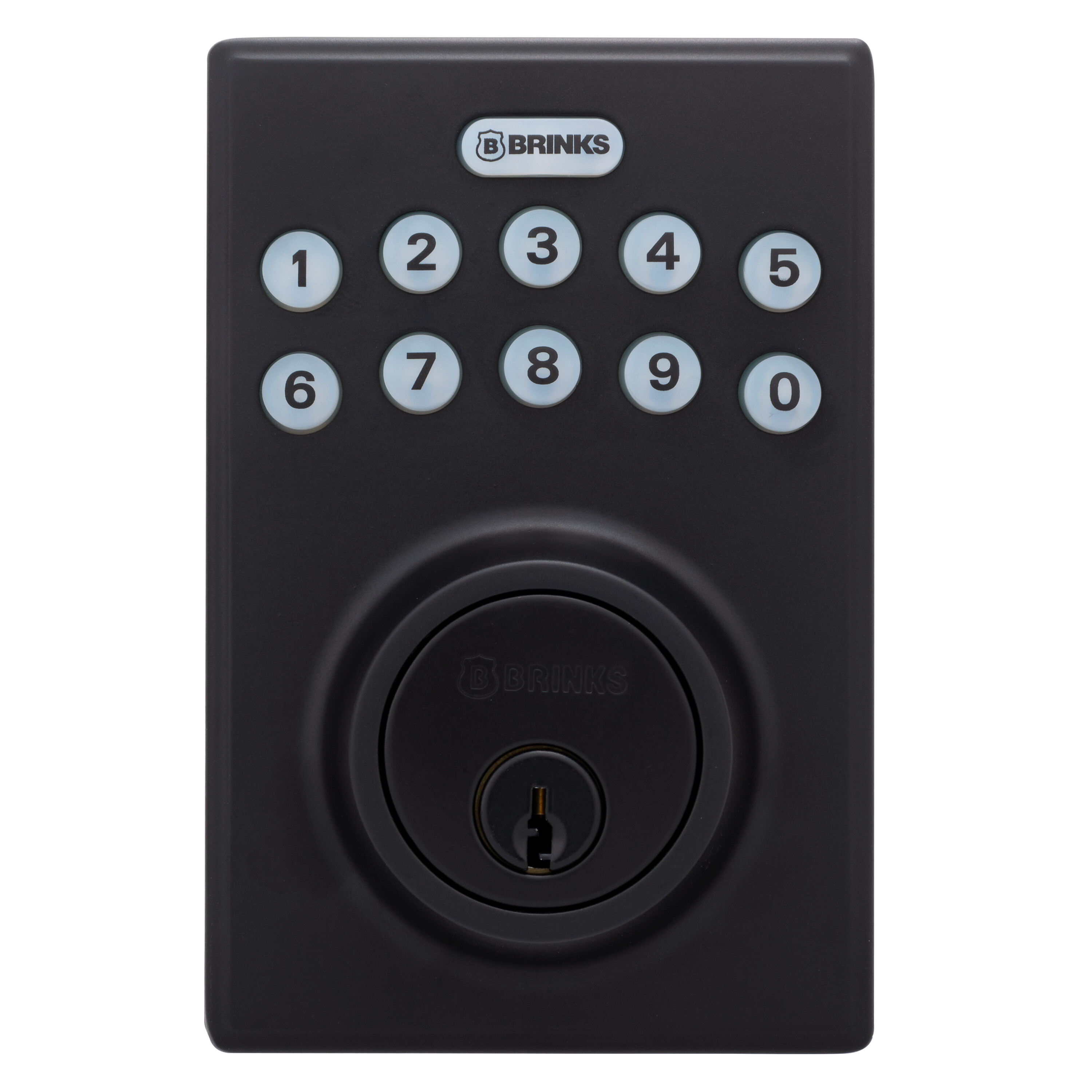 Brinks Electronic Keypad Deadbolt with PROGUARD™, Contemporary