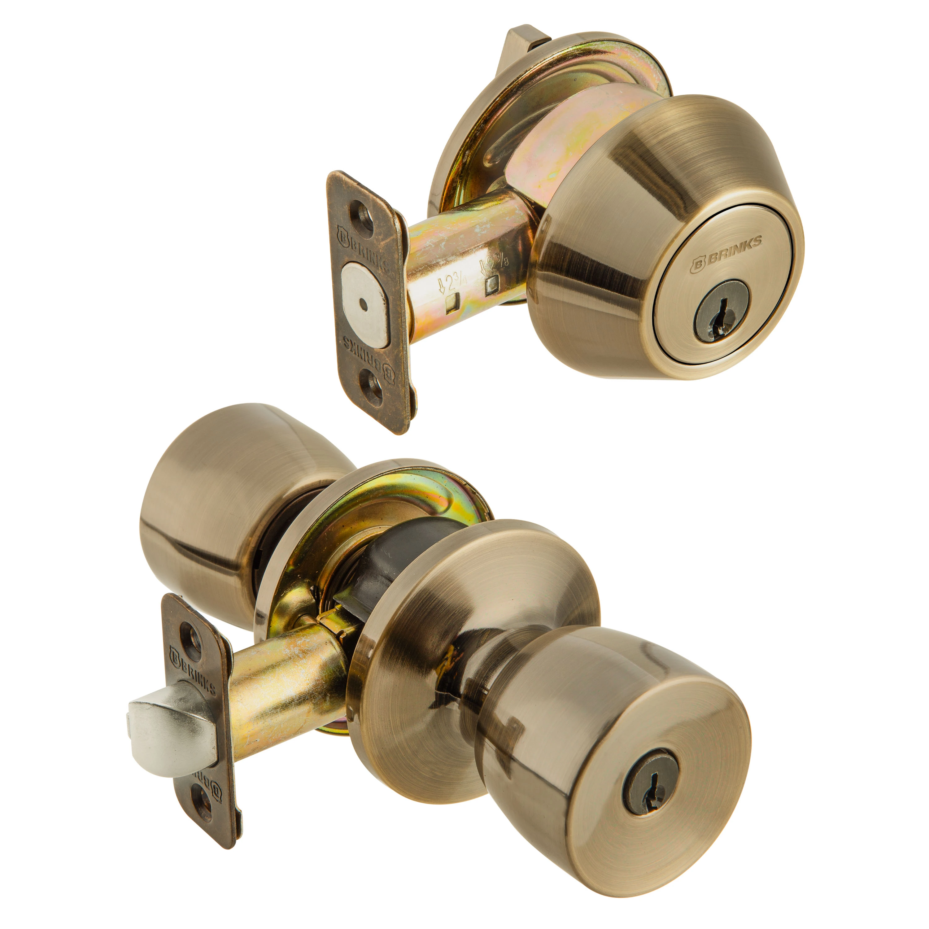 Brinks Tulip Knob and Deadbolt Combo with PRO-GUARD™ variant image view