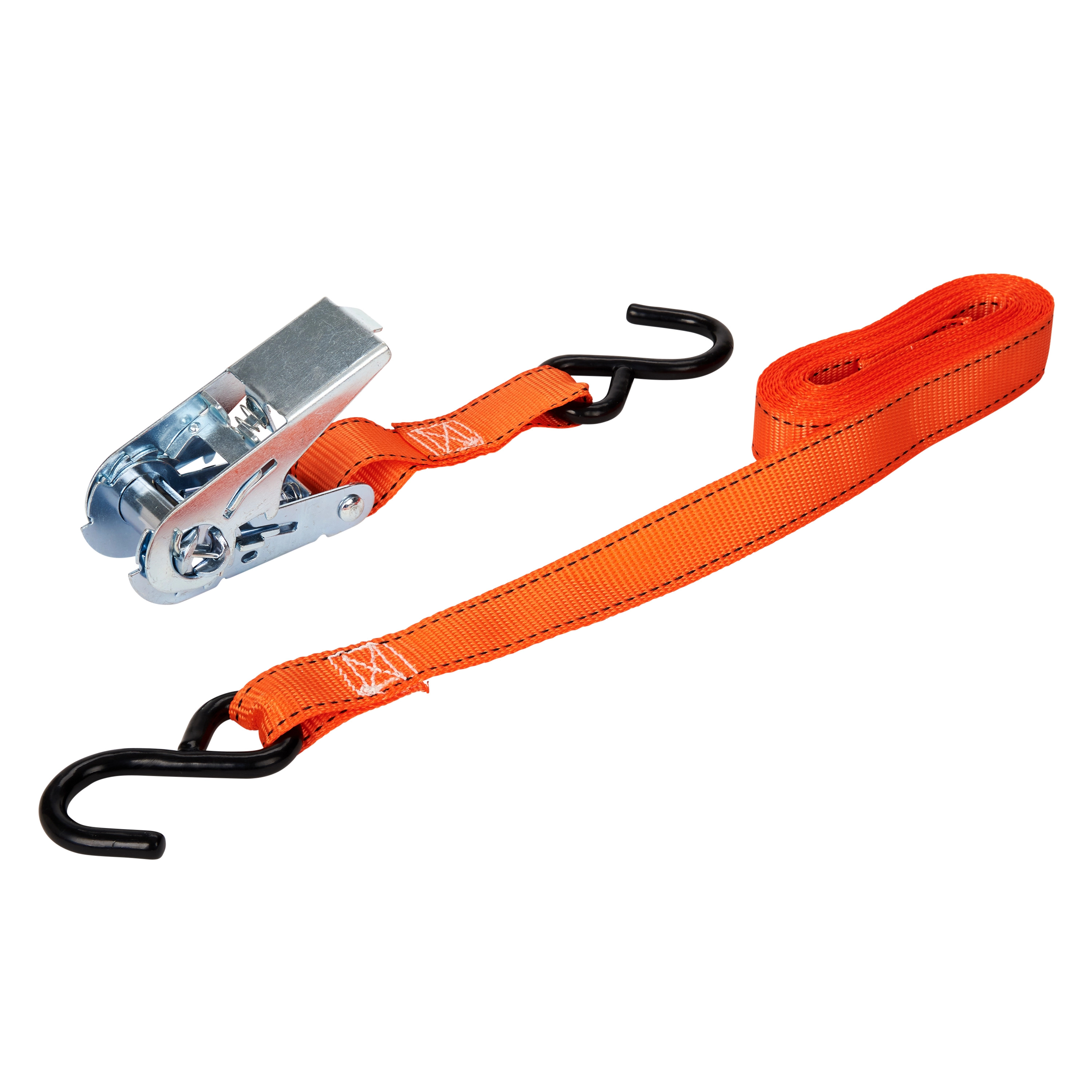 1" x 10' High Tension Ratchet Tie-Down, S-Hooks variant image view
