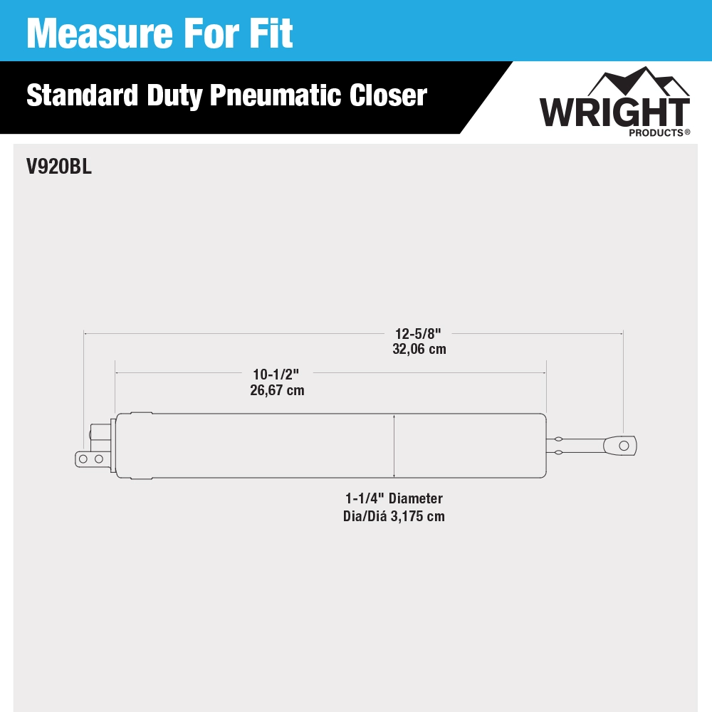 Standard Duty Pneumatic Closer variant image view