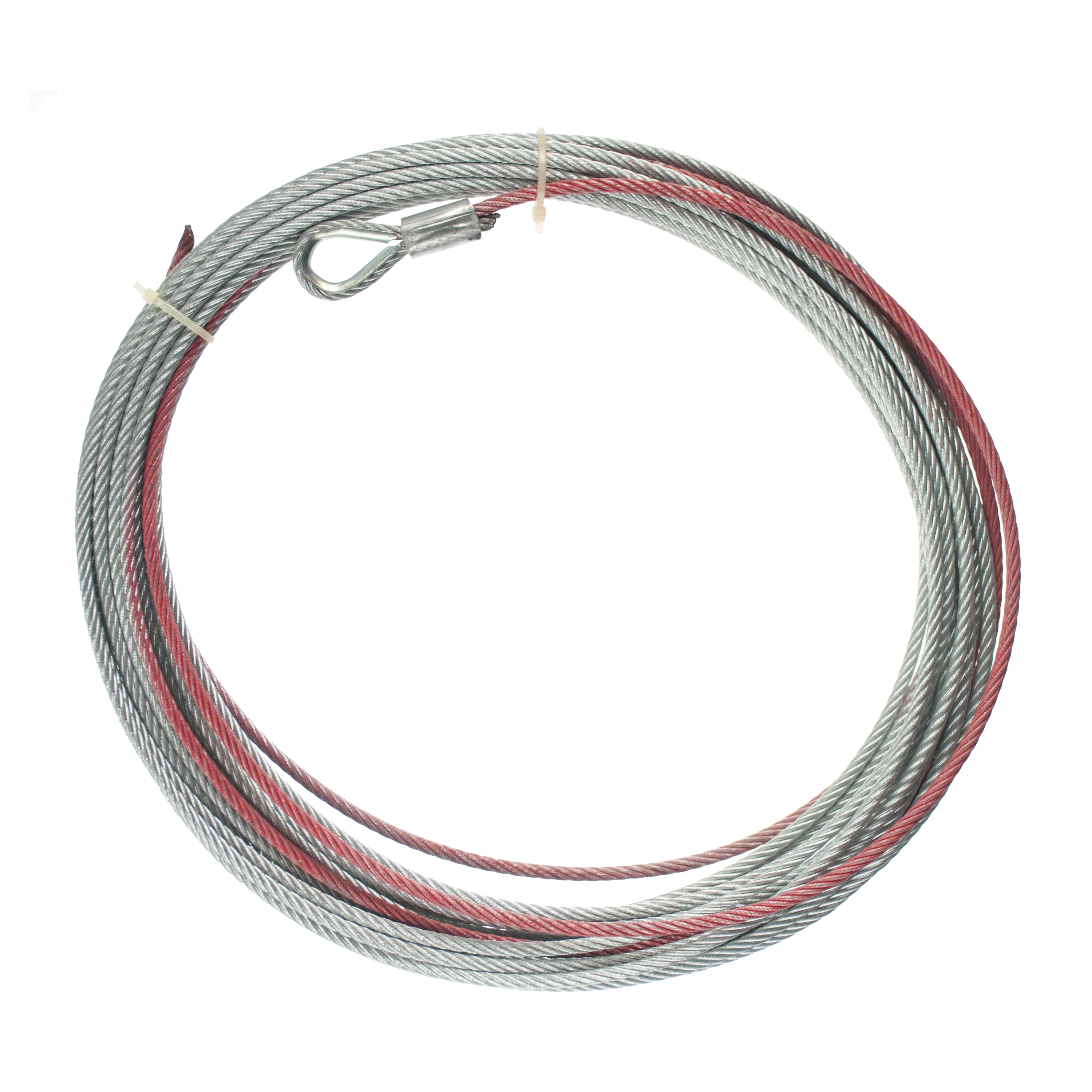 50' Galvanized Wire Rope, Loop End variant image view