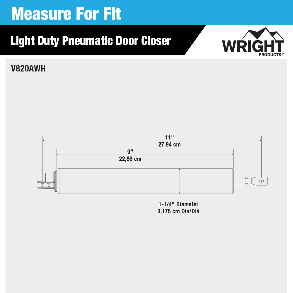 Light Duty Pneumatic Closer variant image view