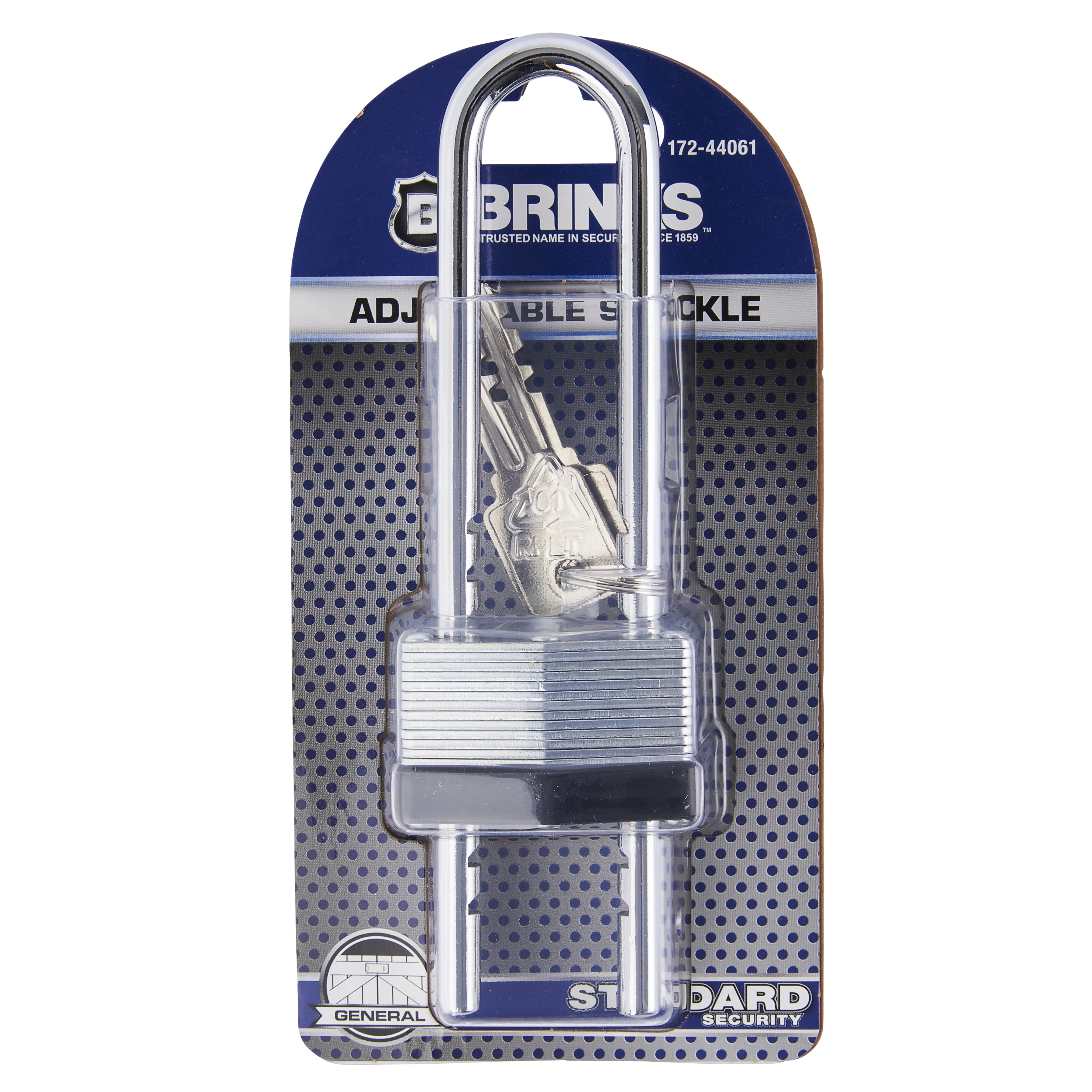 44mm Laminated Steel Keyed Padlock, Adjustable Shackle variant image view