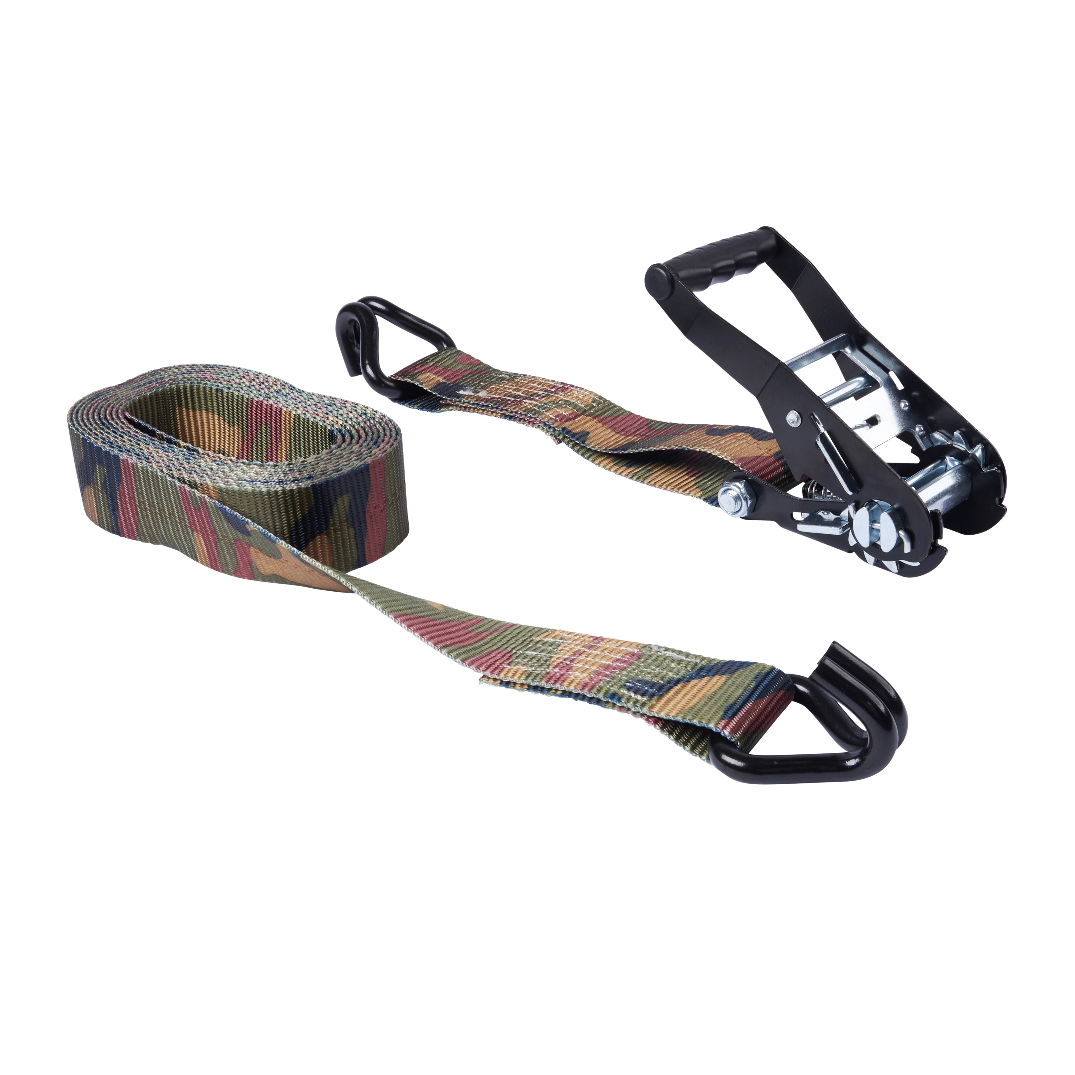 2" x 16' Woodland Camo Ratchet Tie-Down variant image view