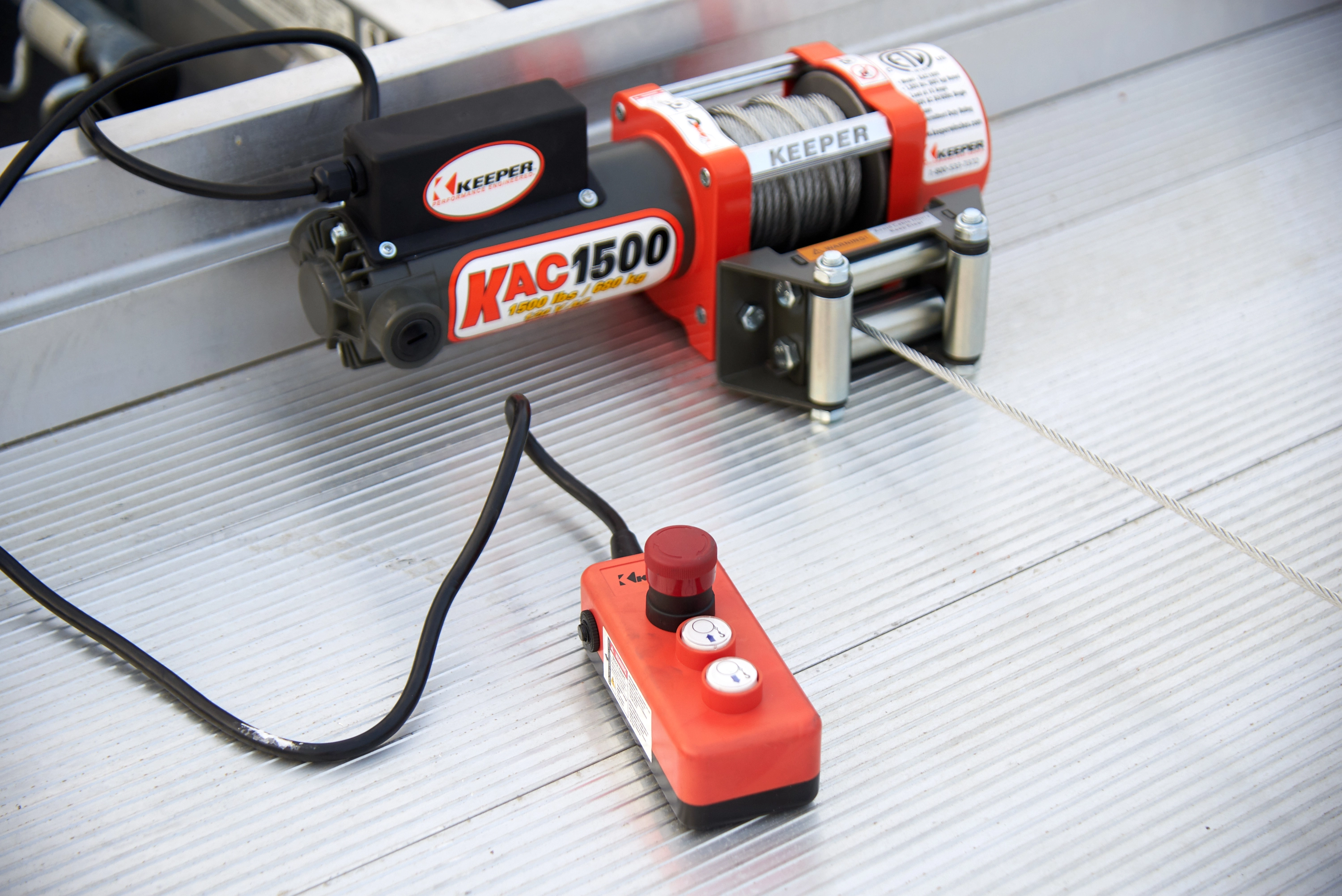 KAC1500,110/120V AC Electric Winch, 1500lb Single Line Pull variant image view