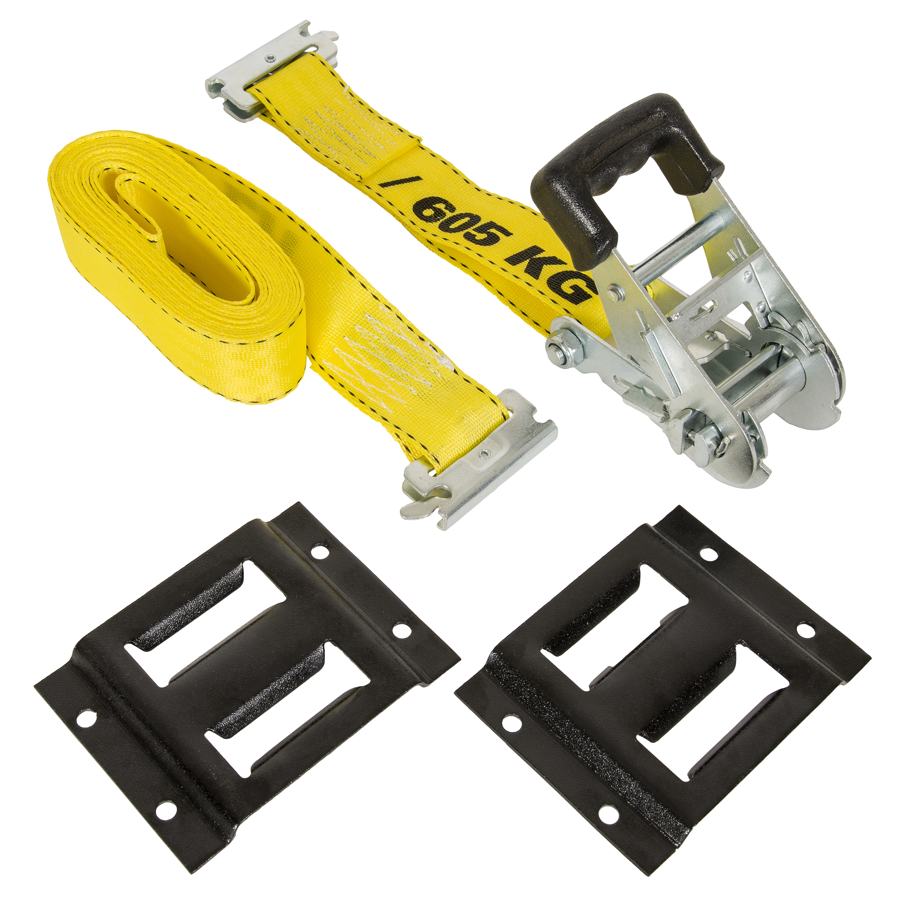 1.75" x 15' Logistic Ratchet Tie-Down with 2 E-Track Fittings variant image view