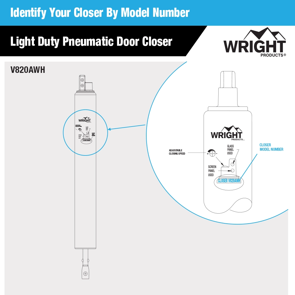 Light Duty Pneumatic Closer variant image view