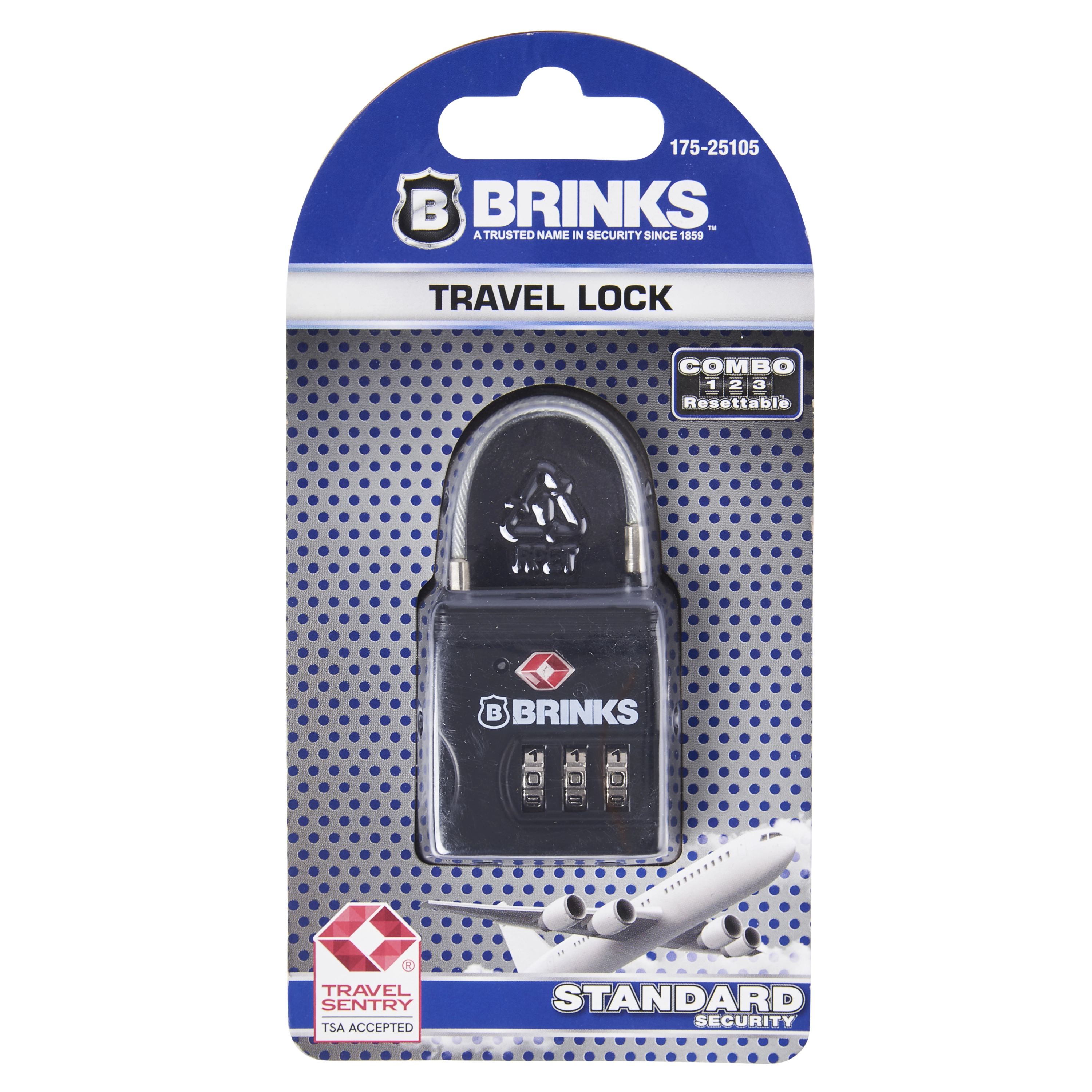 25mm 3-Dial Resettable Combination TSA Travel Lock variant image view