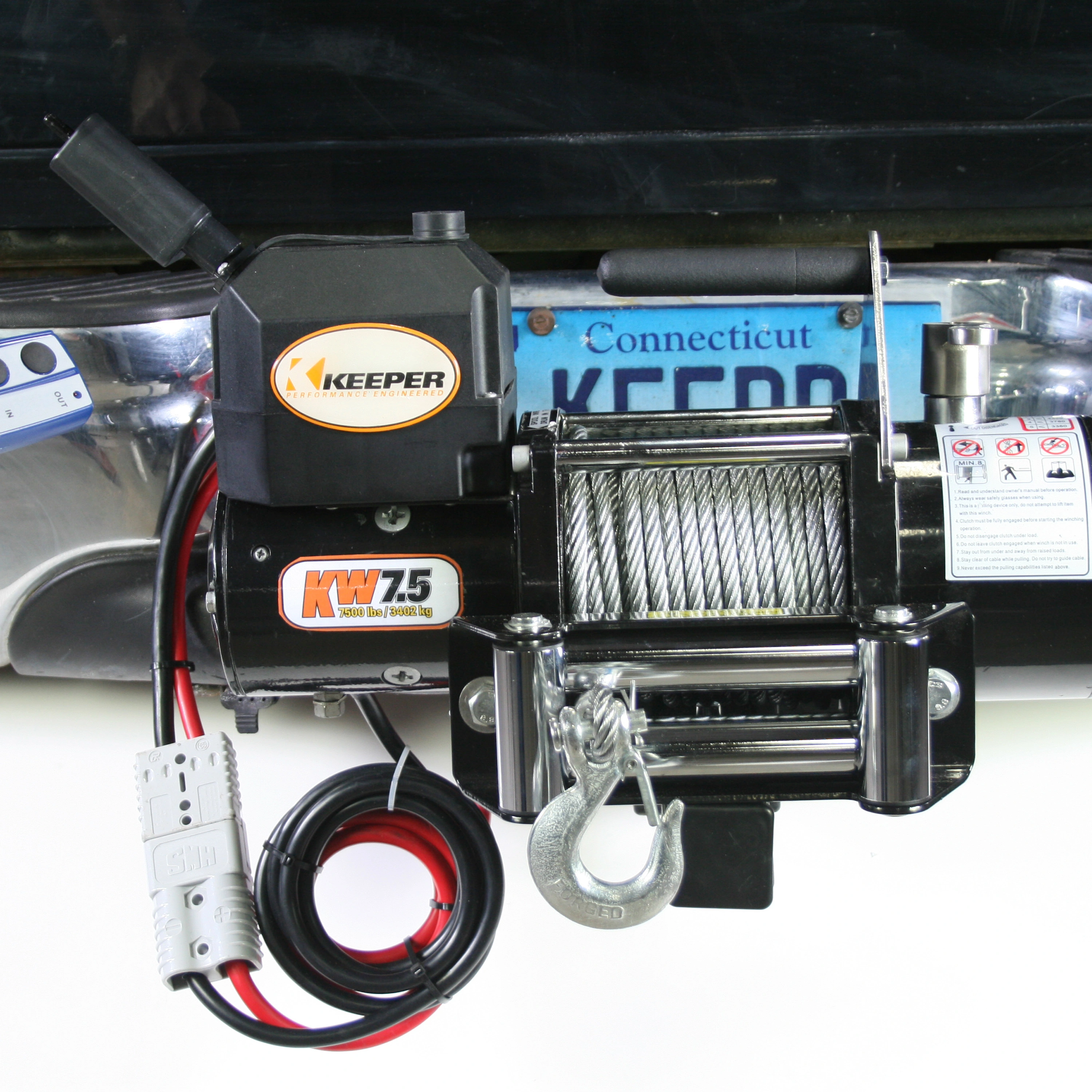 KW7.5RM Rapid Mount Winch, 7,500 lbs. Single Line Pull Capacity variant image view