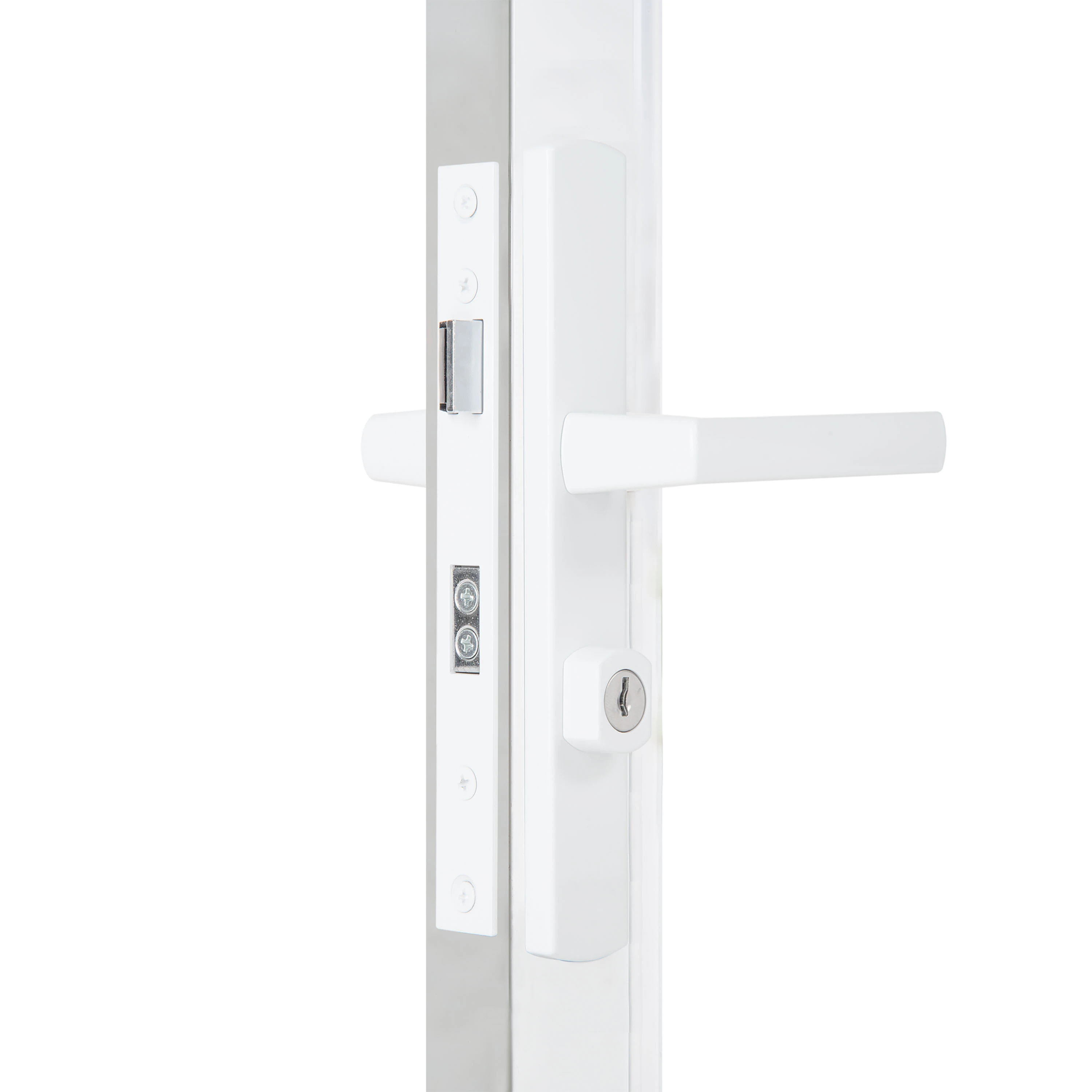 Ventana Contemporary Mortise Keyed Lever Mount Latch with Deadbolt variant image view