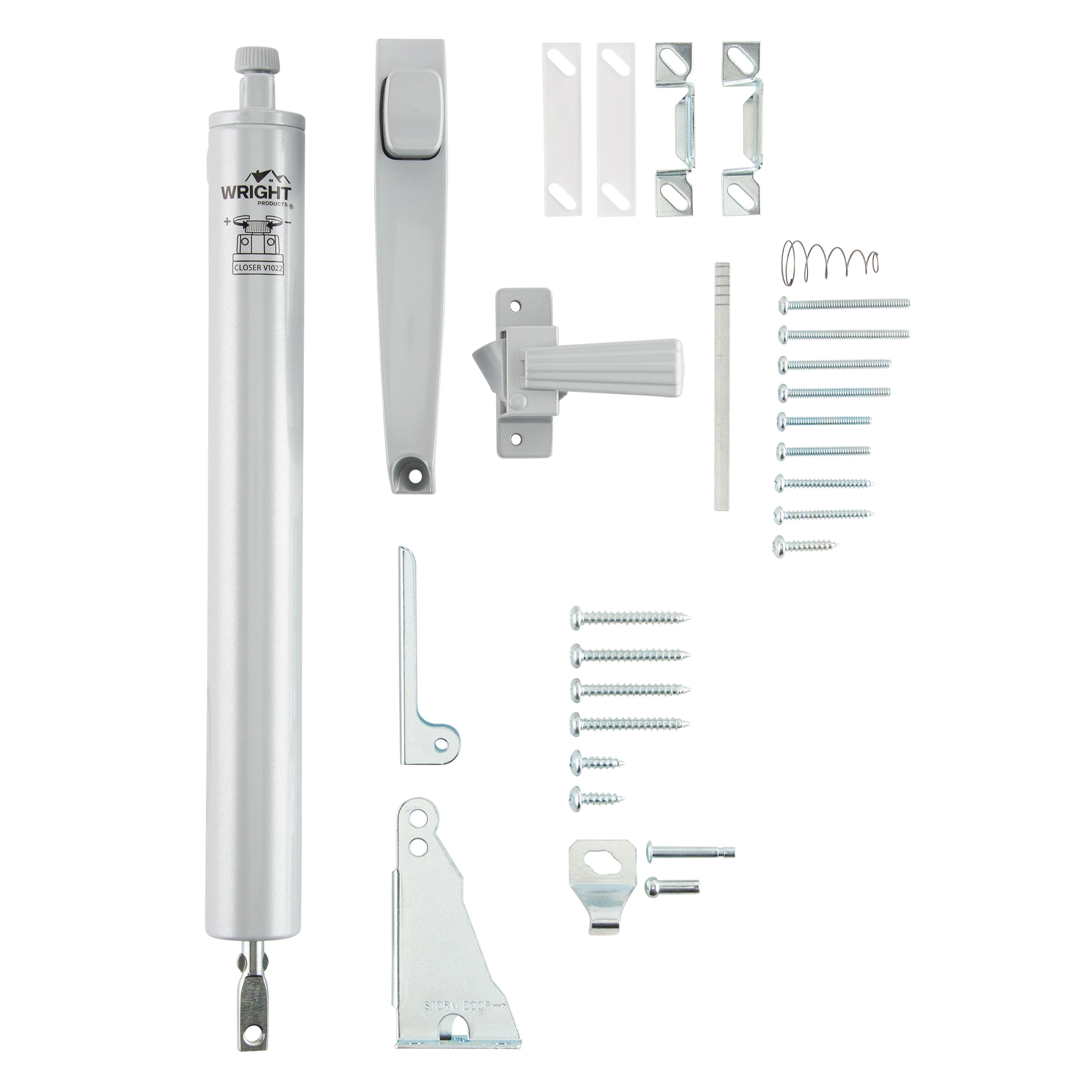 Pneumatic Closer and Push Button Latch Combo Kit variant image view