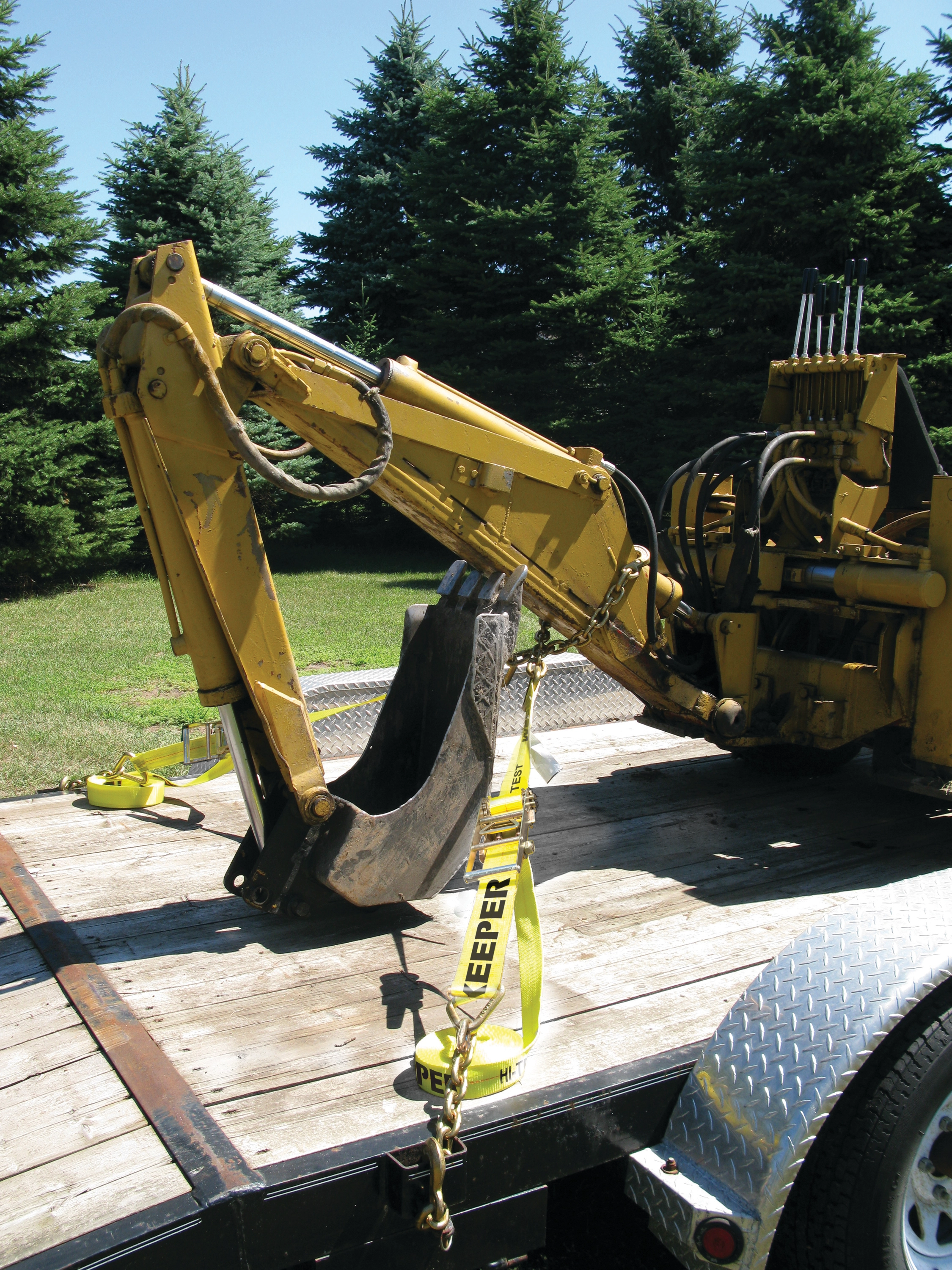 2" x 27' Ratchet Strap Tie-Down with Chain Ends & Grab Hook variant image view