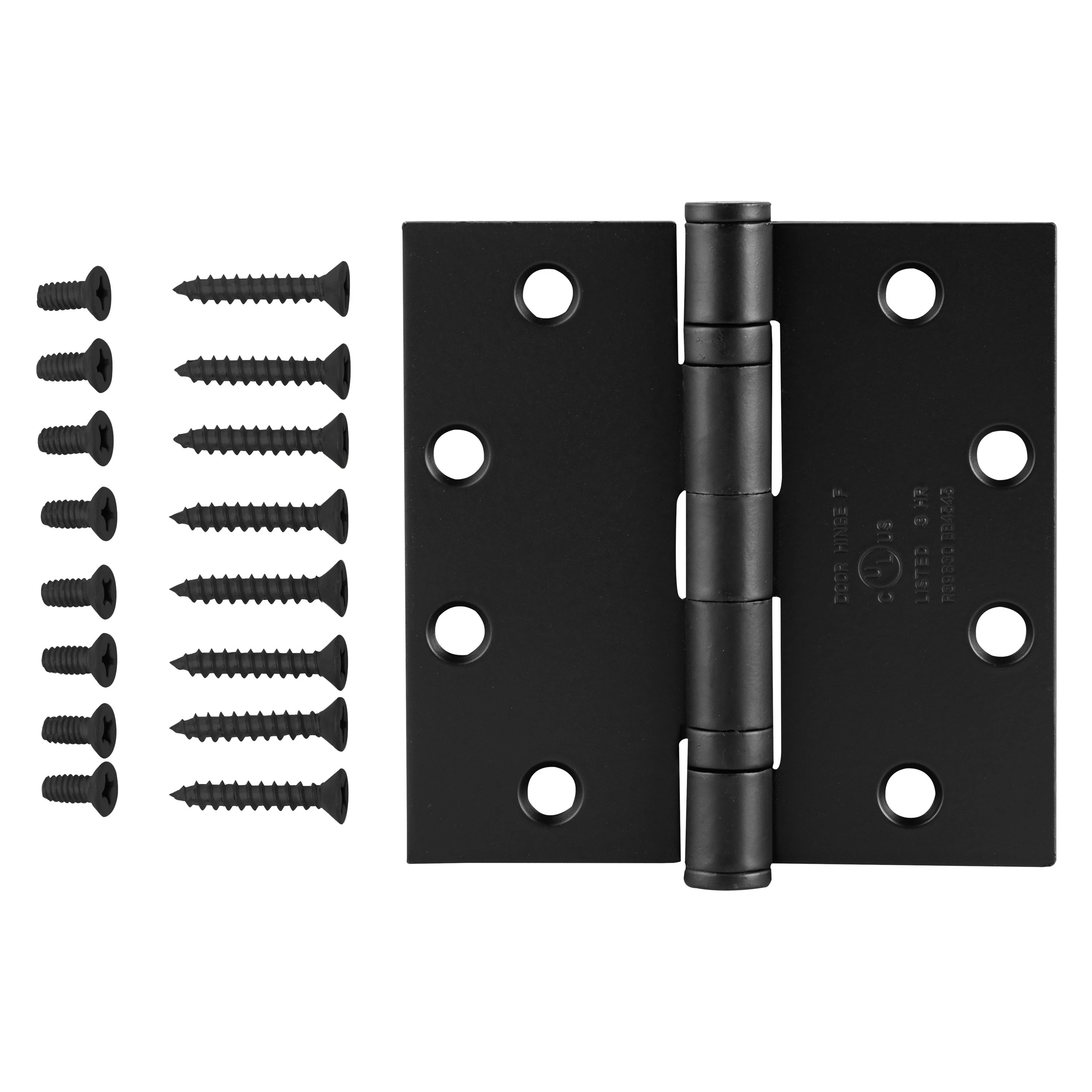 4.5"x4.5" Ball Bearing Door Hinge, Matte Black variant image view