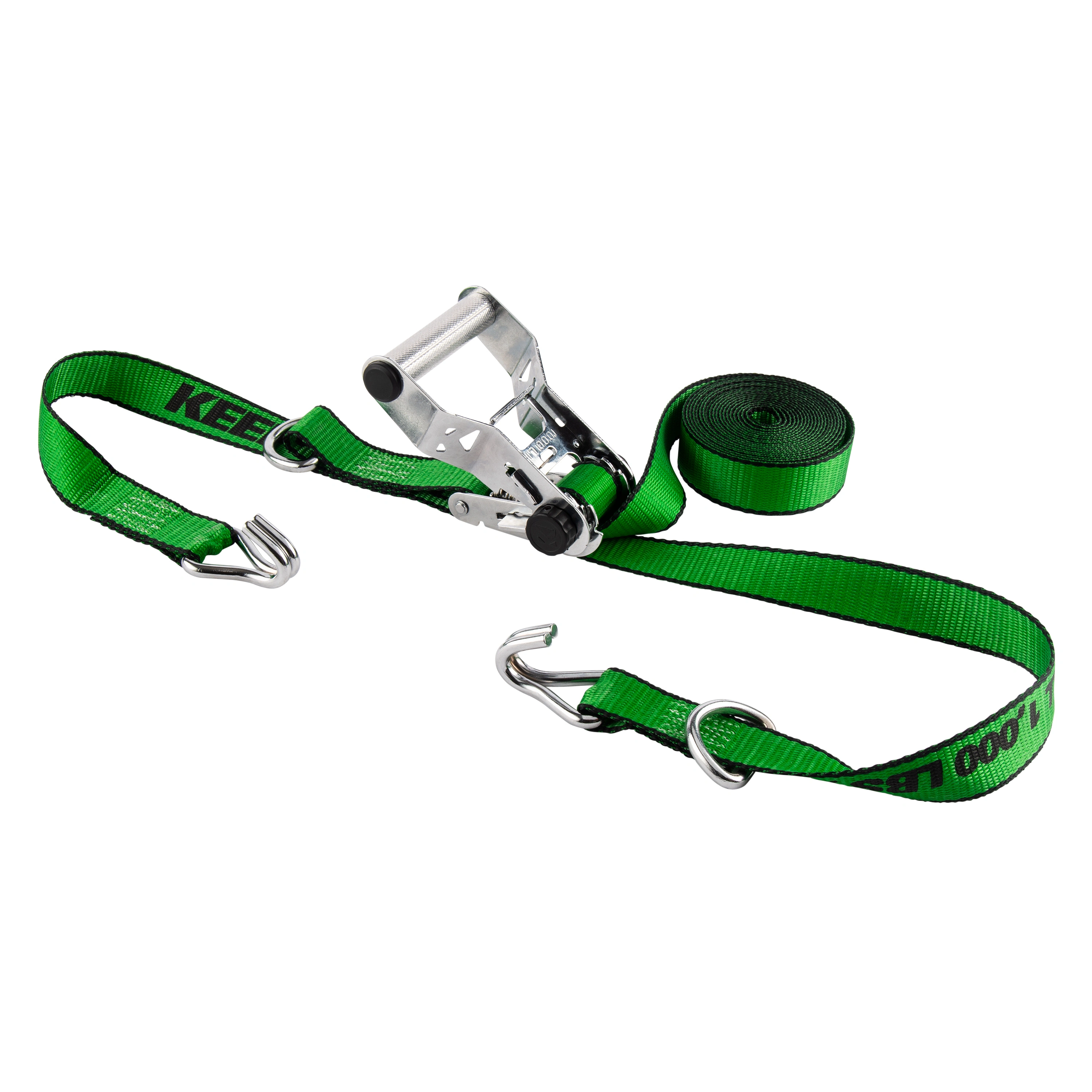 1.25" x 16' Chrome Ratchet Tie-Down