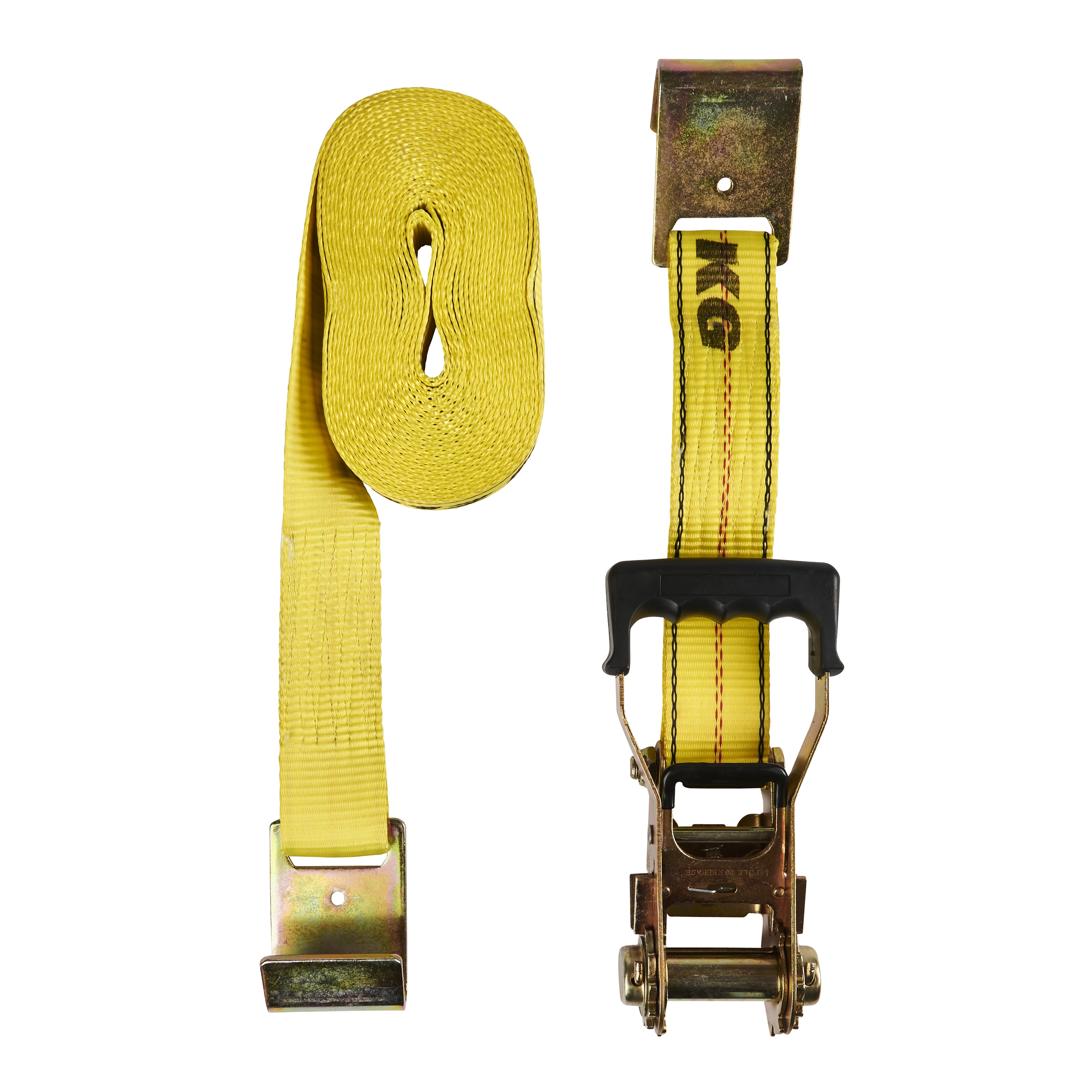 2" x 27' EZ Release Ratchet Tie-Down with Flat Hooks variant image view