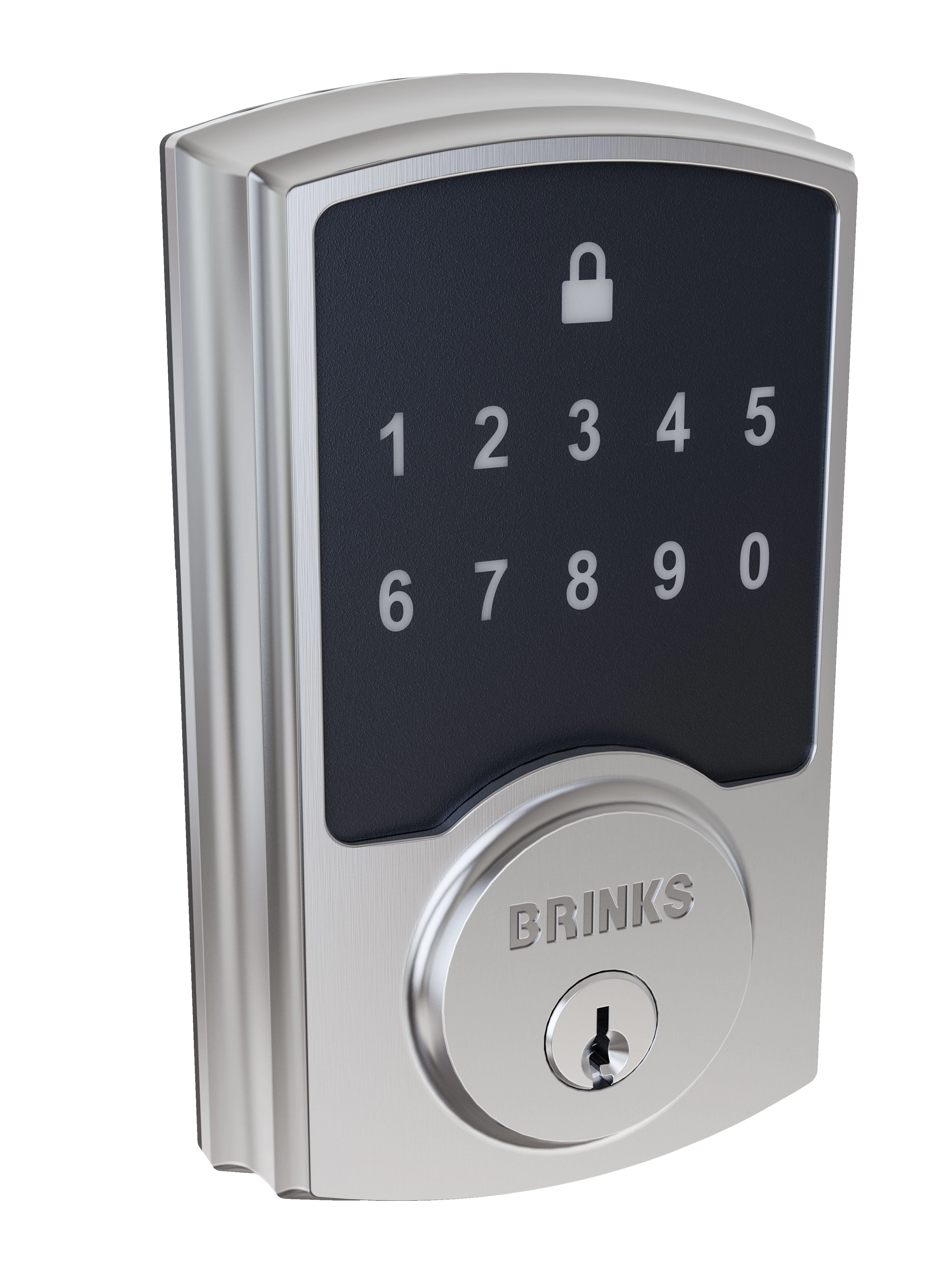 Brinks Electronic Touchpad Deadbolt with PRO-GUARD™, Transitional variant image view