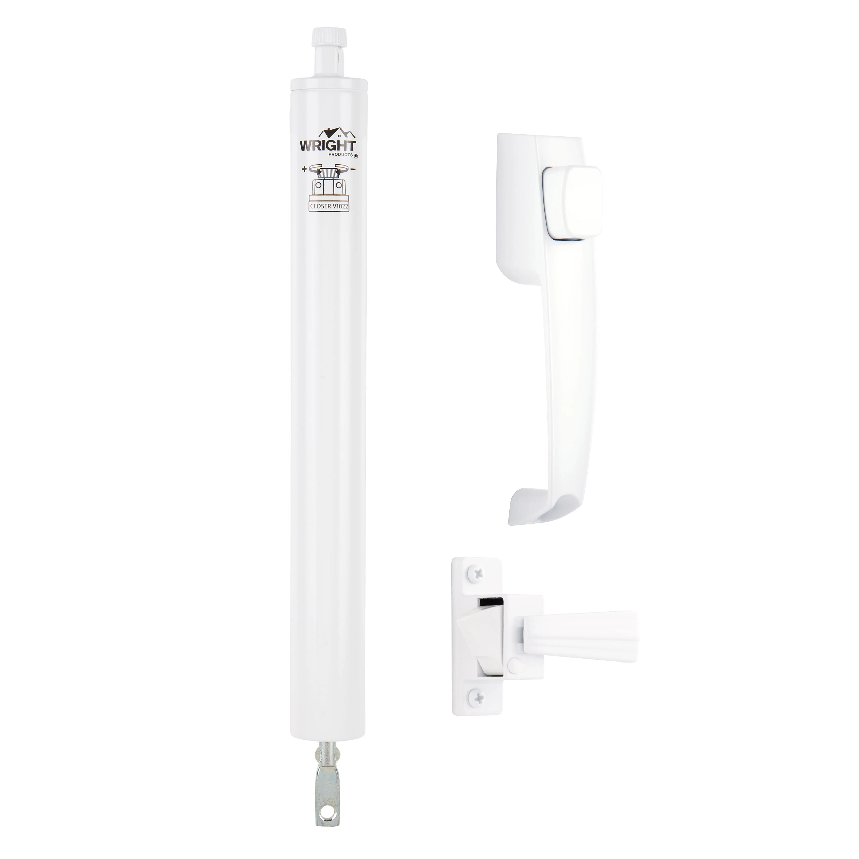 Pneumatic Closer and Push Button Latch Combo Kit