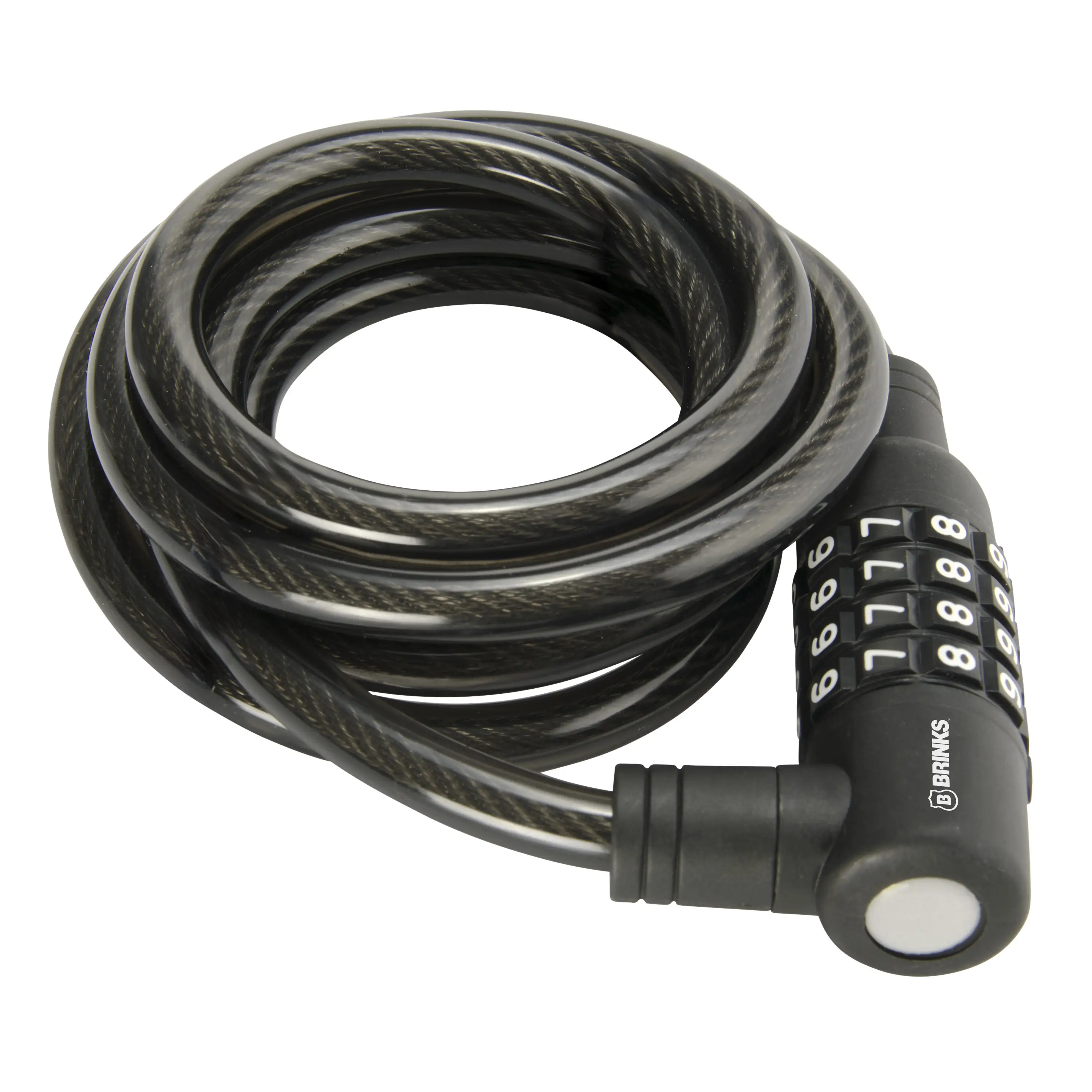 Brinks Covered 3/8in (10mm) x 6ft (1.8m) Flexible Steel Cable Resettable Lock variant image view