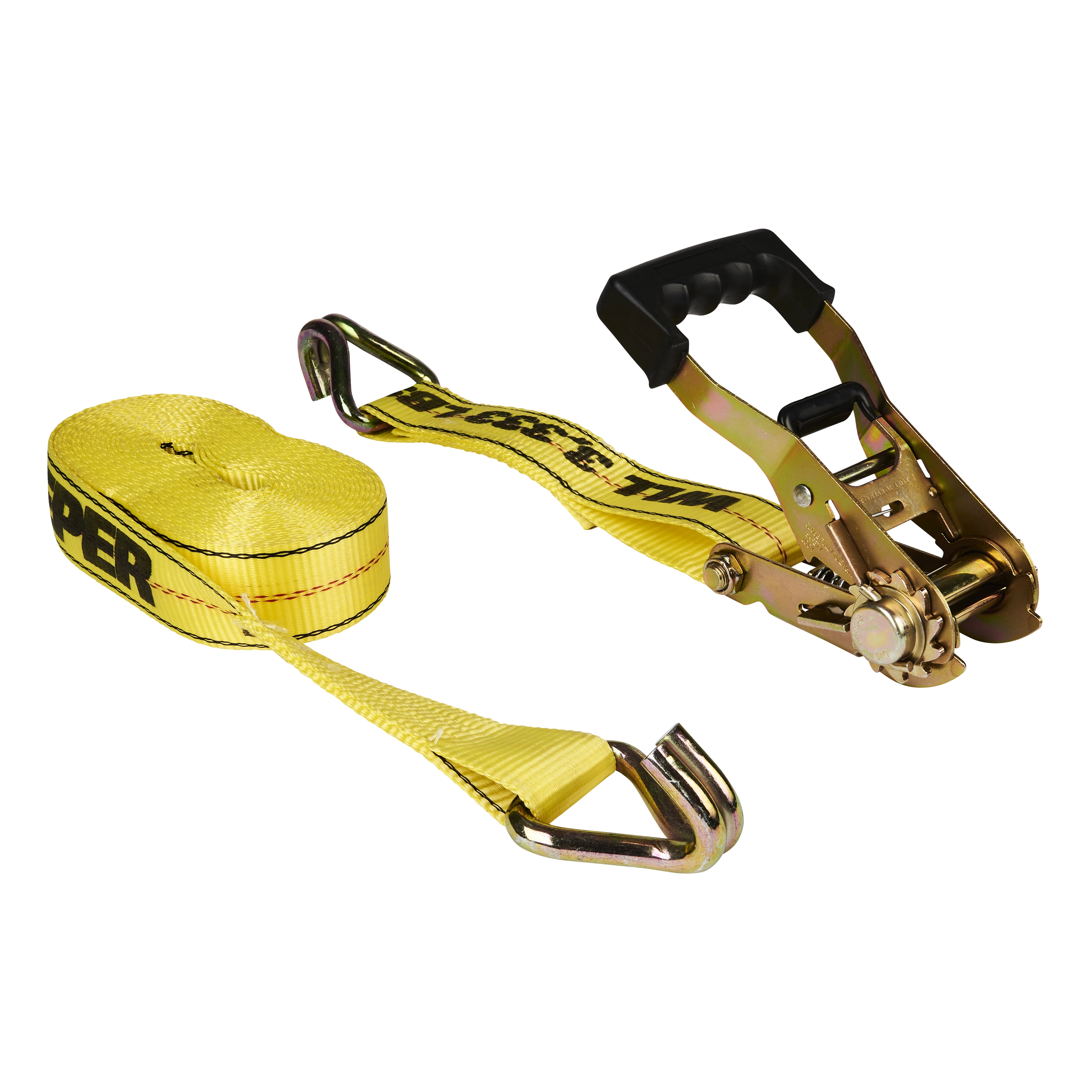 2" x 27' EZ Release Ratchet Tie-Down with Double J-Hooks variant image view