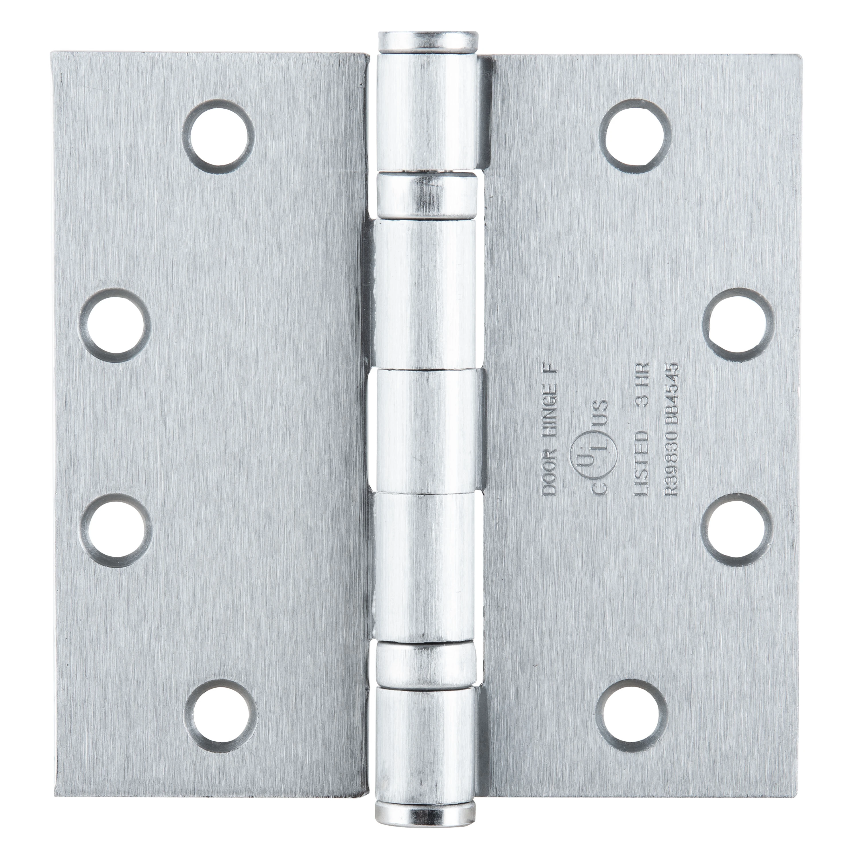 4.5"x4.5" Spring Hinge 3 Pk (1 Spring 2 BB), Satin Chrome  variant image view