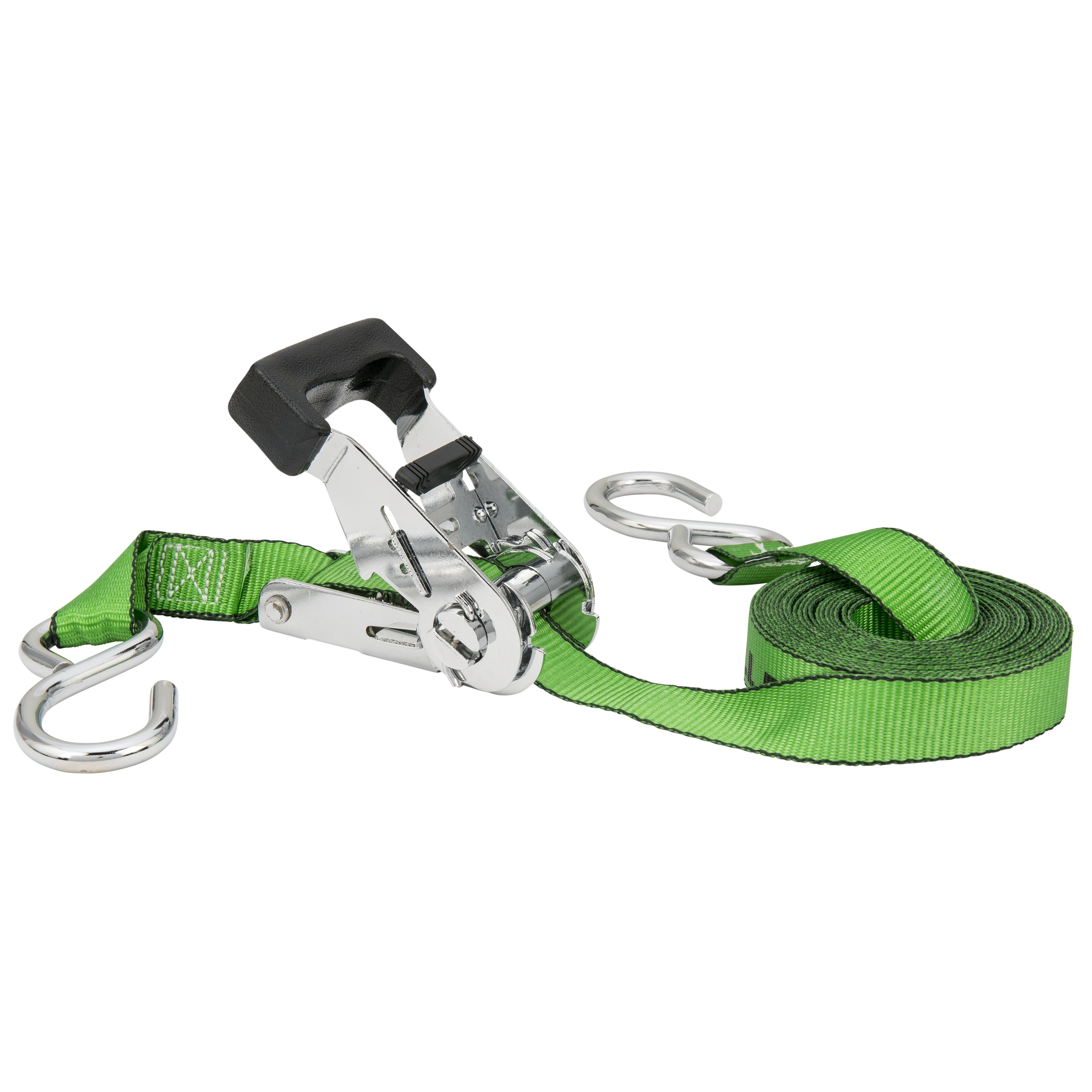 1" x 16' Ratchet Tie-Down with S-Hooks variant image view