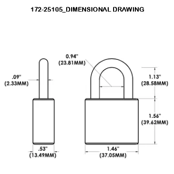 175-25105 Dimension Drawing