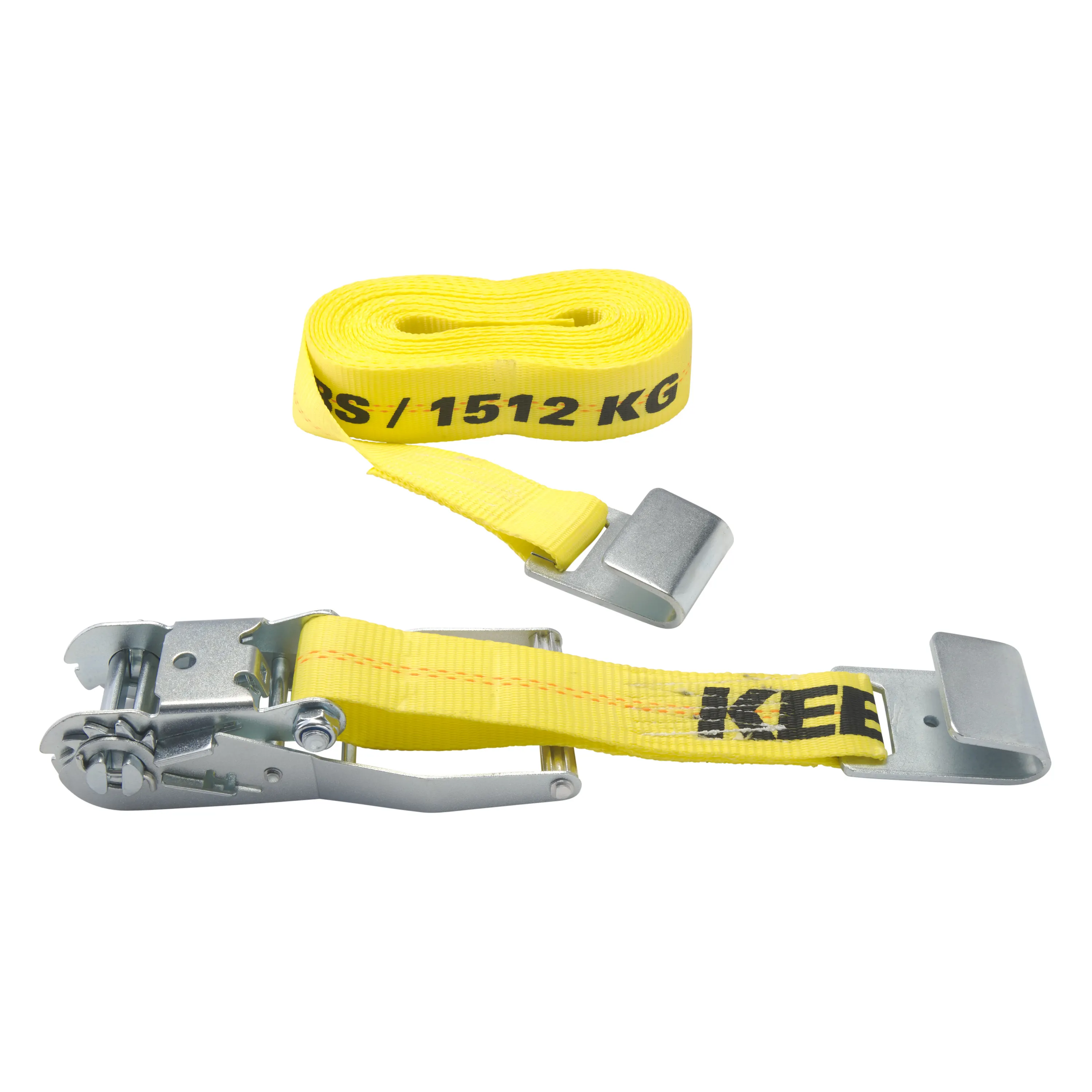 2" x 30' Heavy Duty Ratchet Tie-Down with Flat Hooks variant image view