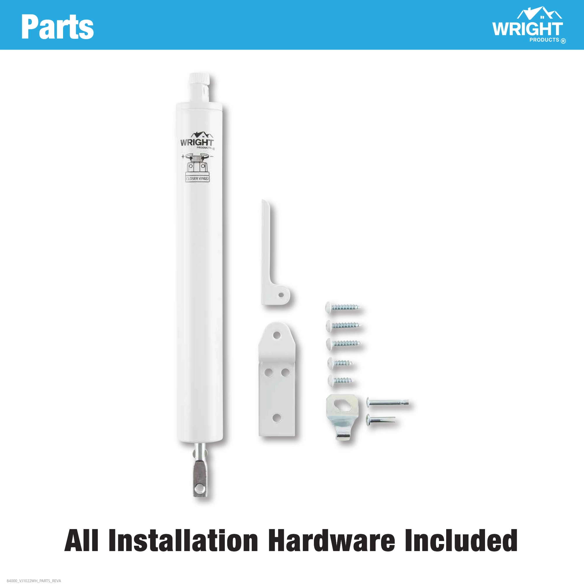 Light Duty Pneumatic Head Jamb Closer variant image view