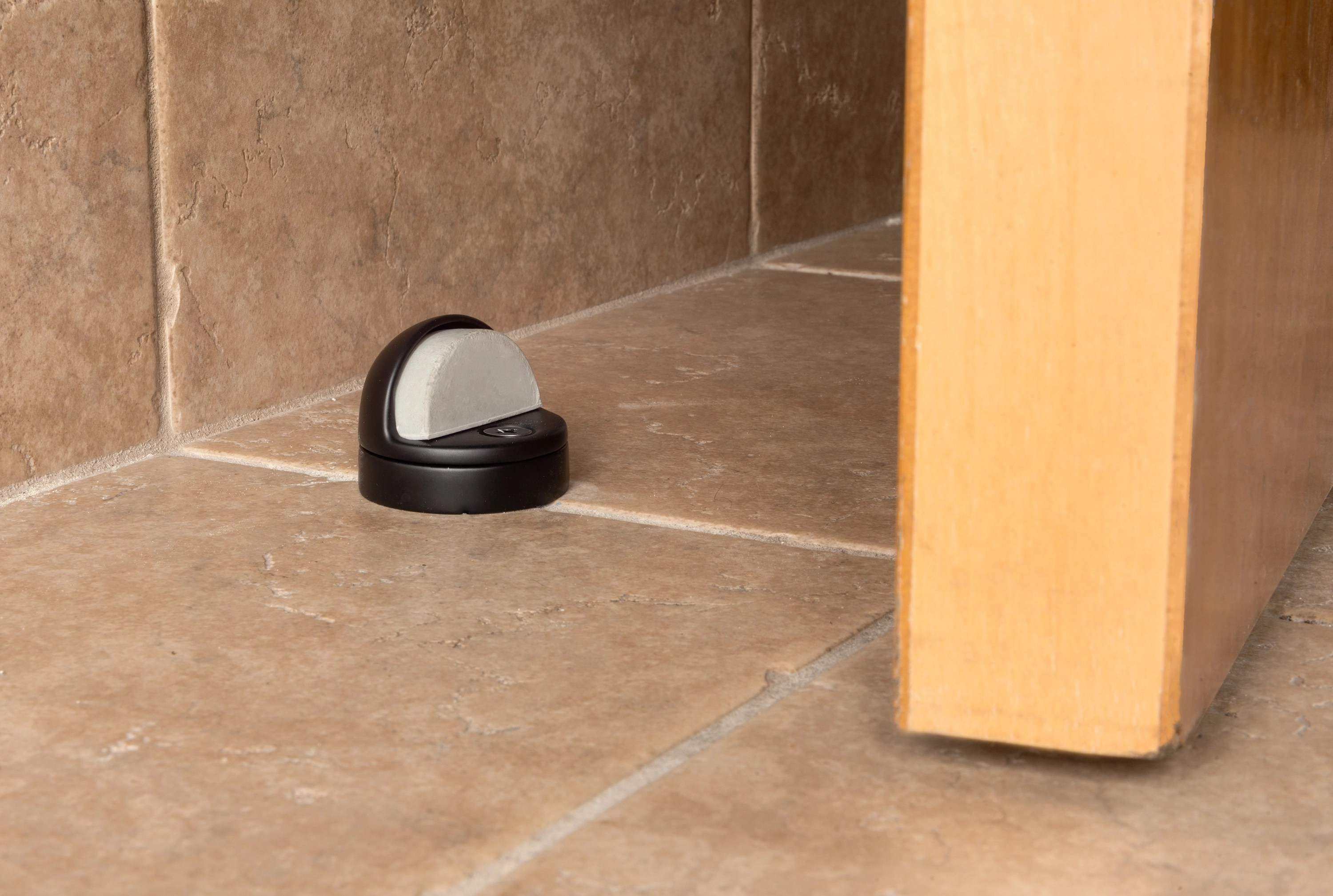 Dome Floor Stop, Matte Black variant image view