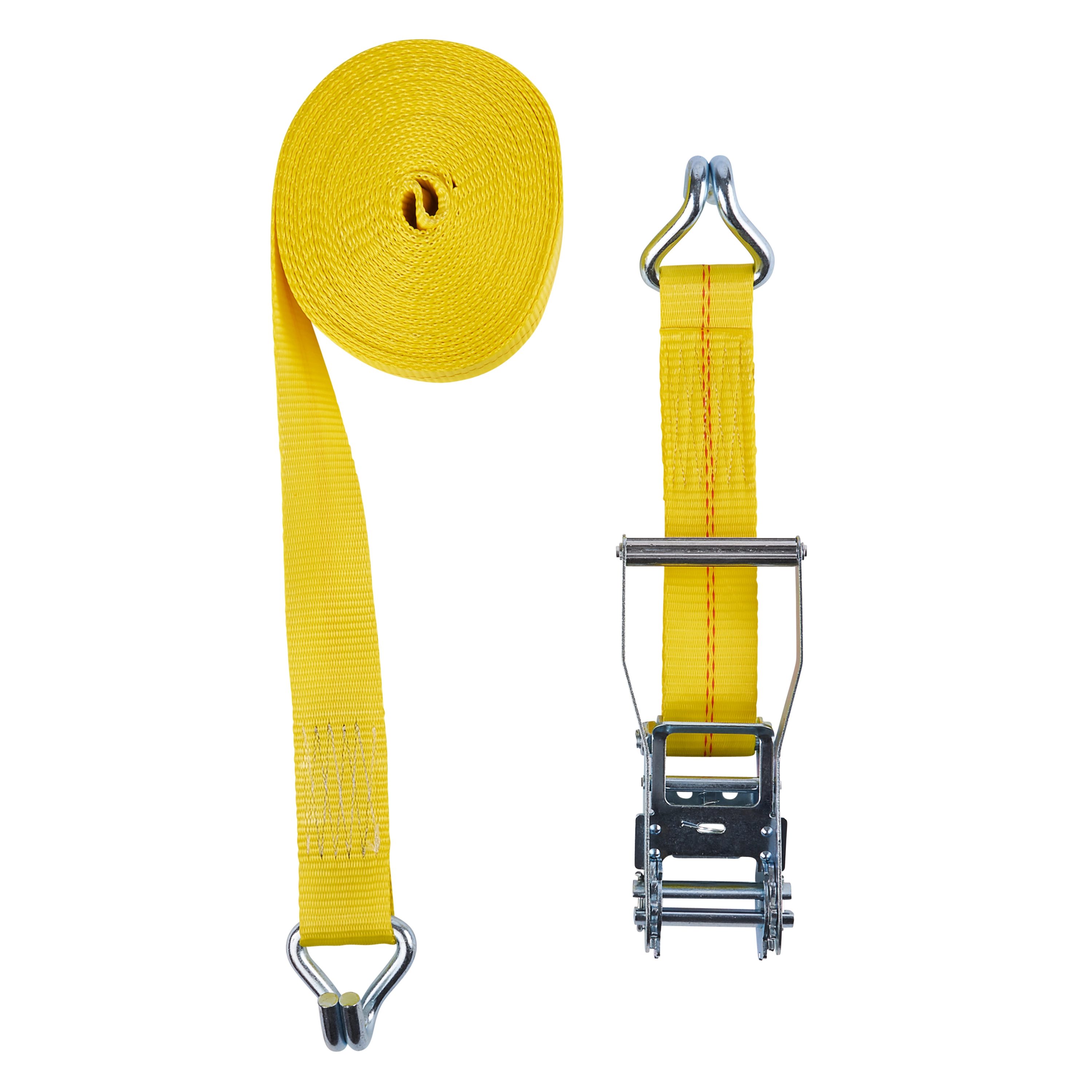 2" x 30' Ratchet Tie-Downs, J-Hooks, 3,333 lbs. WLL variant image view