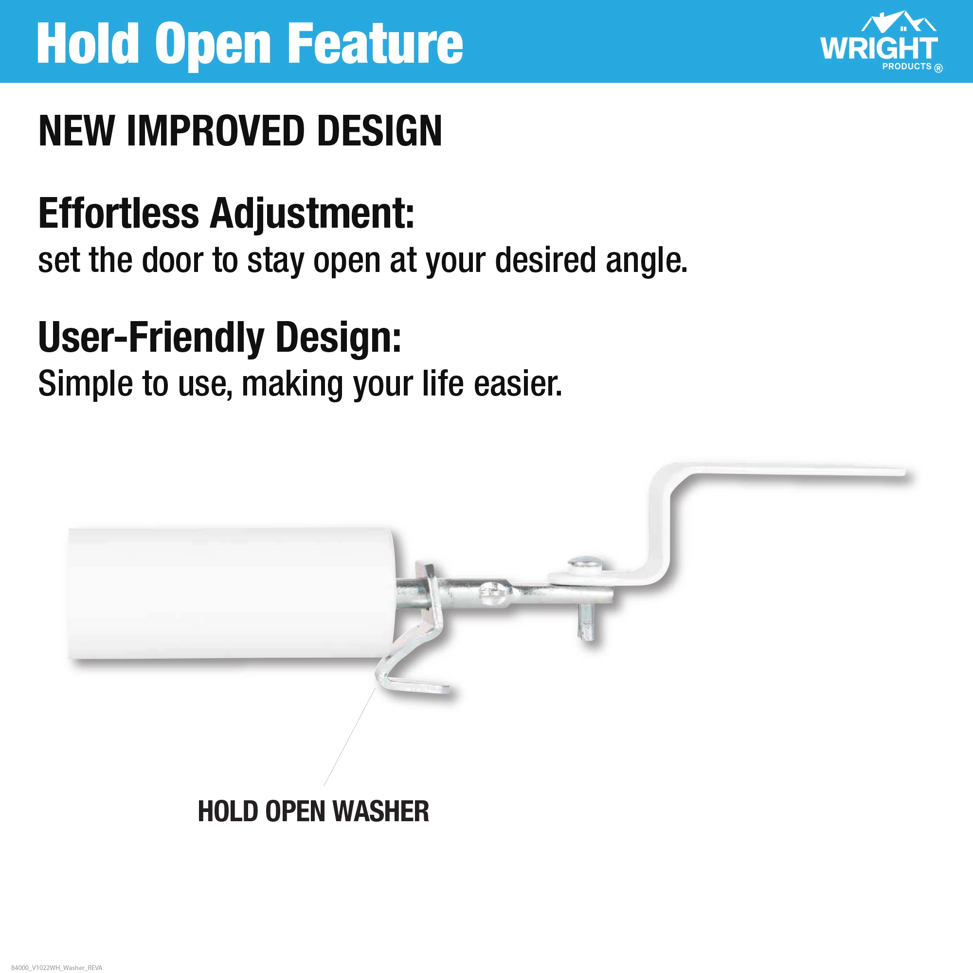 Standard Duty Pneumatic Screen and Storm Door Closer variant image view