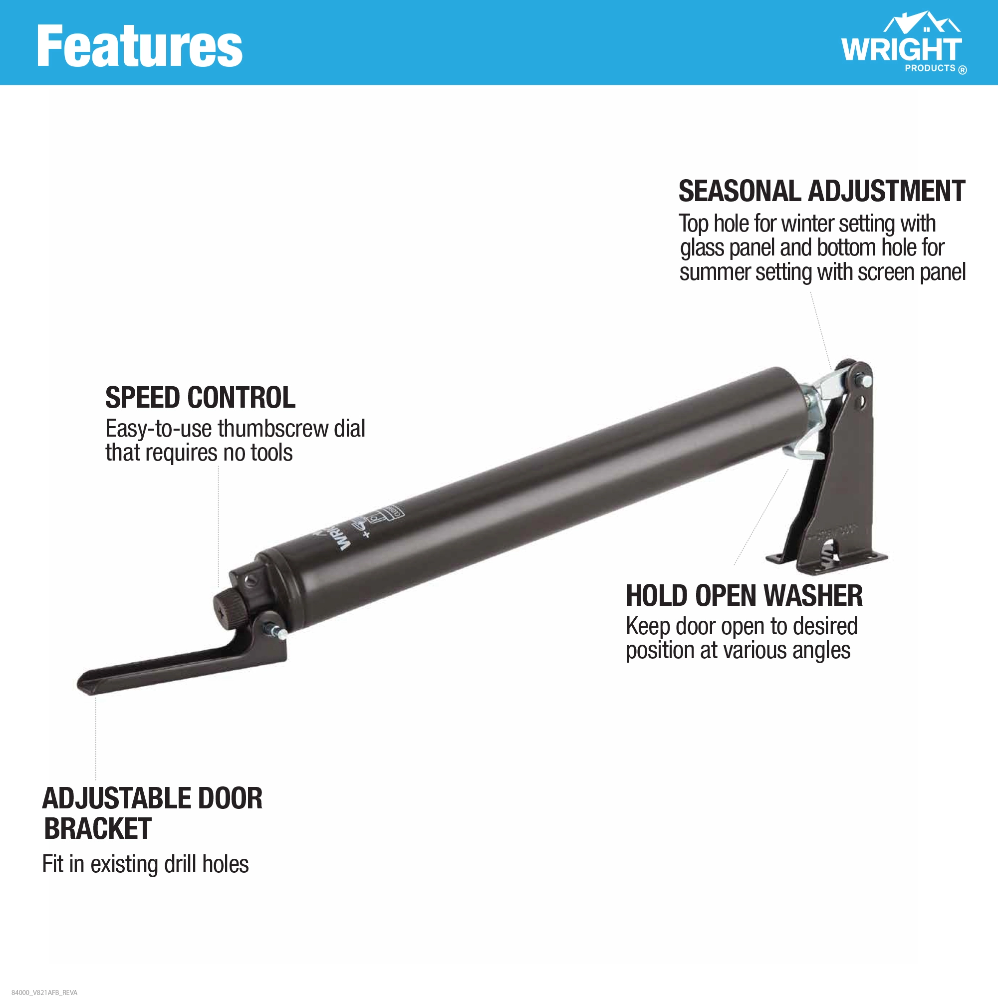 Standard Duty Pneumatic Closer variant image view