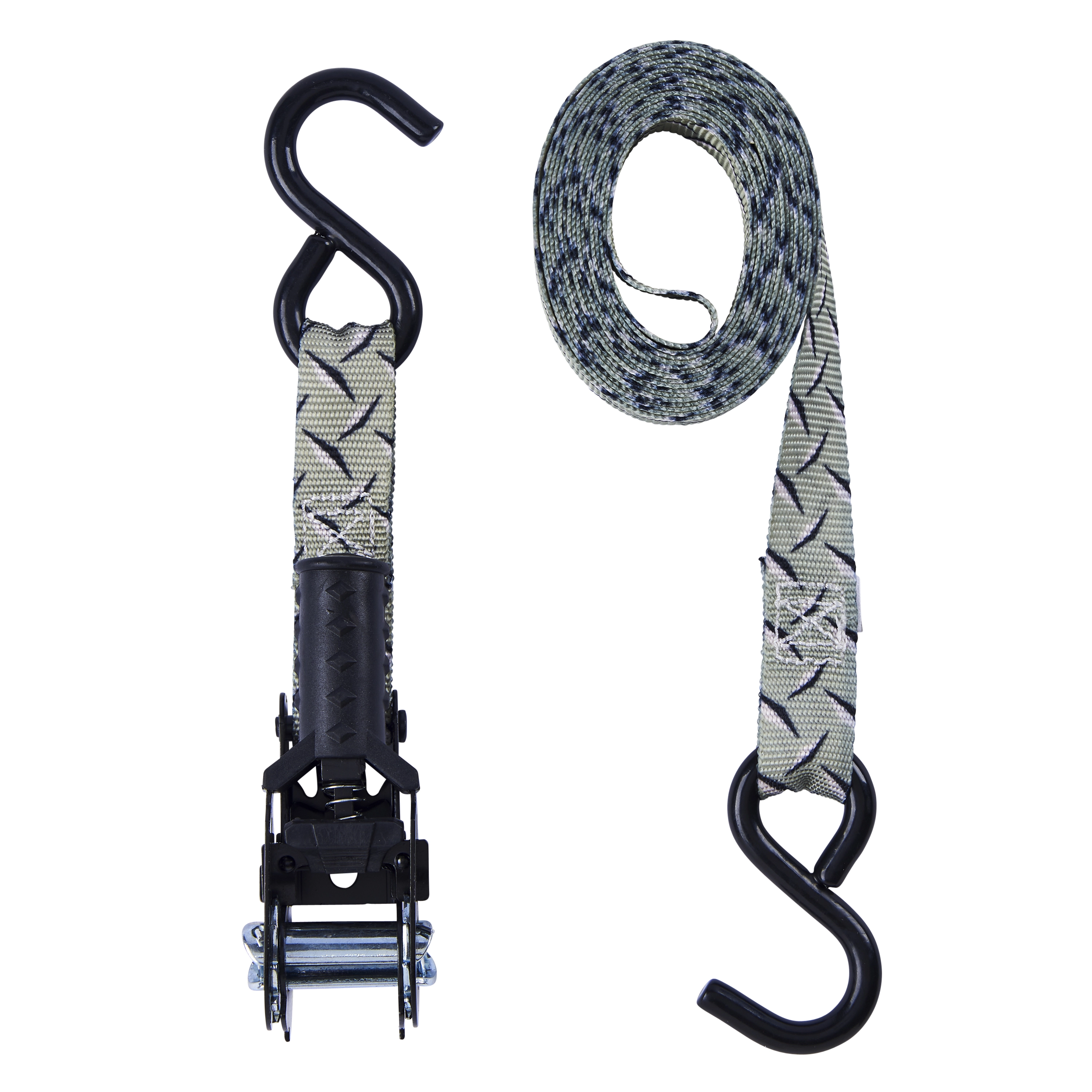 12' Diamond Plate Ratchet Tie-Down variant image view