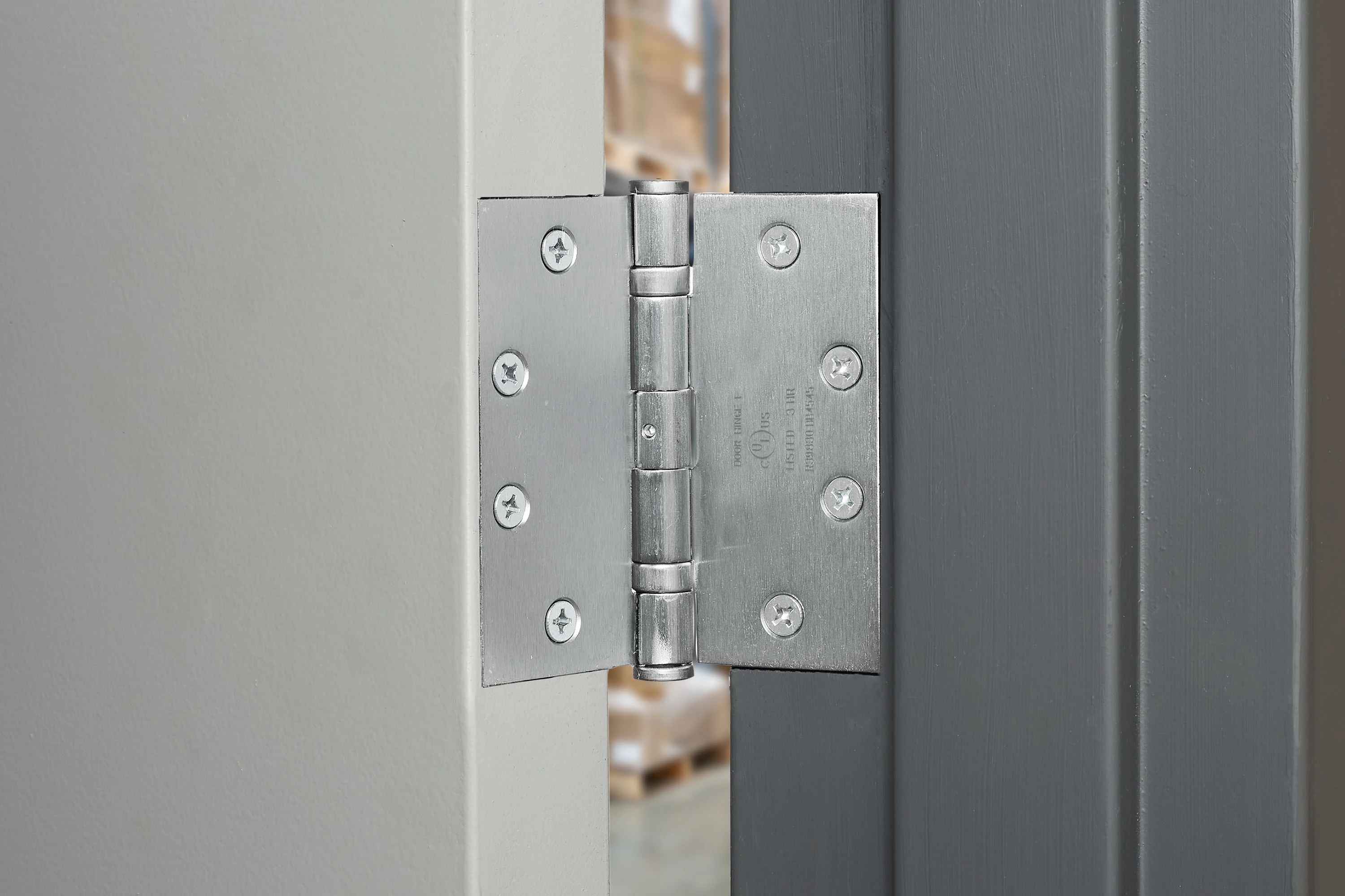 4.5"x4.5" Ball Bearing Door Hinge, Satin Chrome variant image view