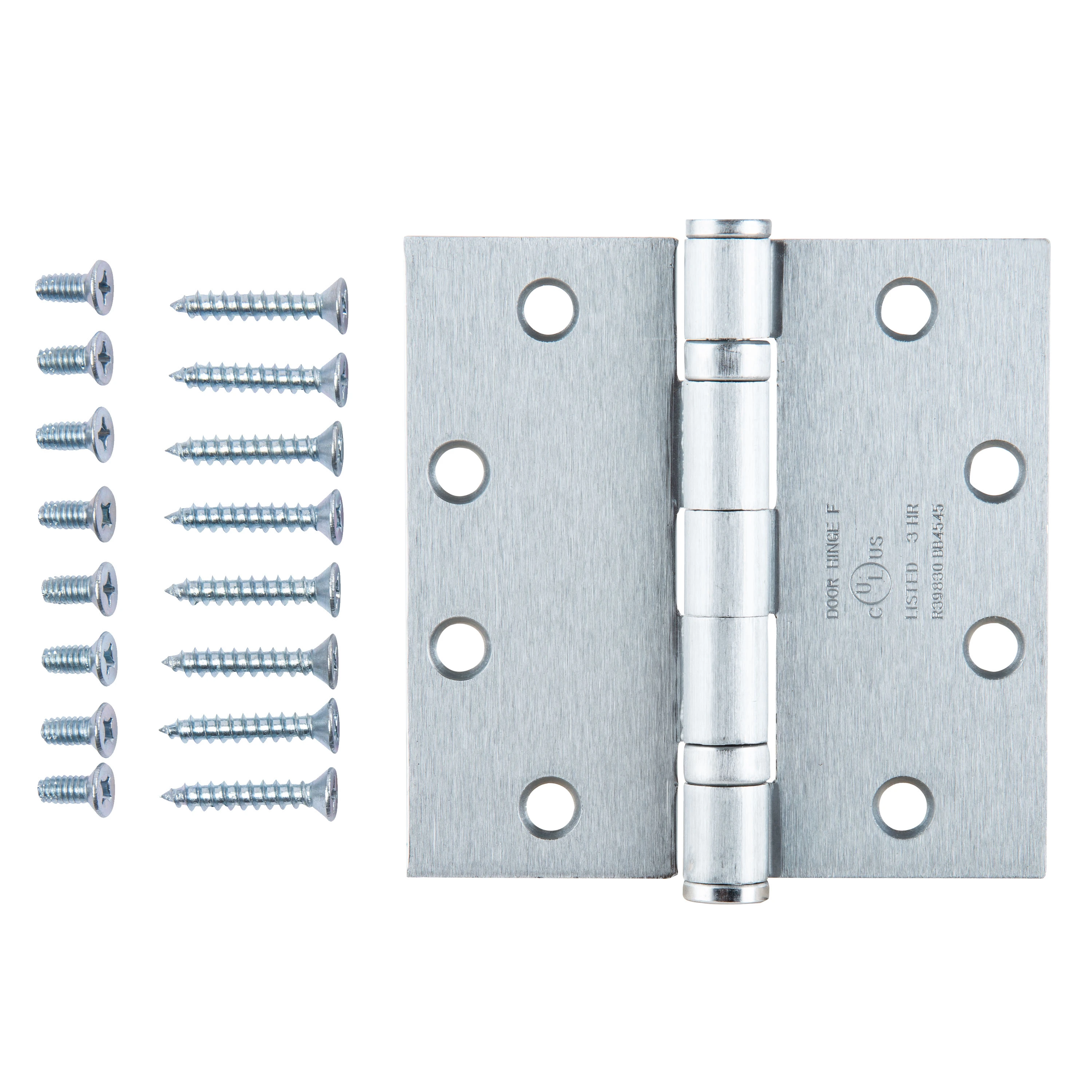 4.5"x4.5" Ball Bearing Door Hinge, Satin Chrome variant image view