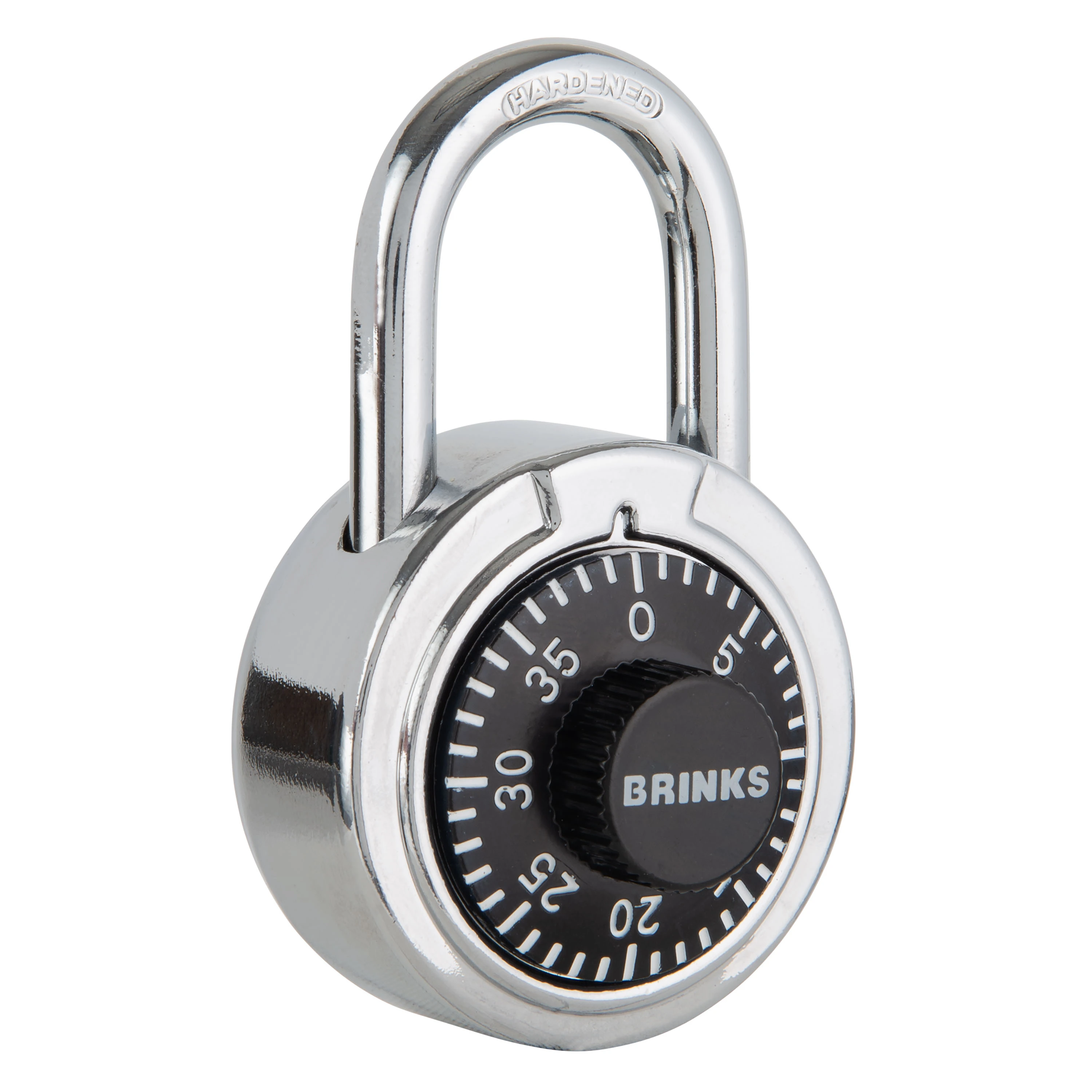 Brinks Dial Combination Padlock, 1-7/8in (50mm) Wide with1in (25mm) Shackle variant image view