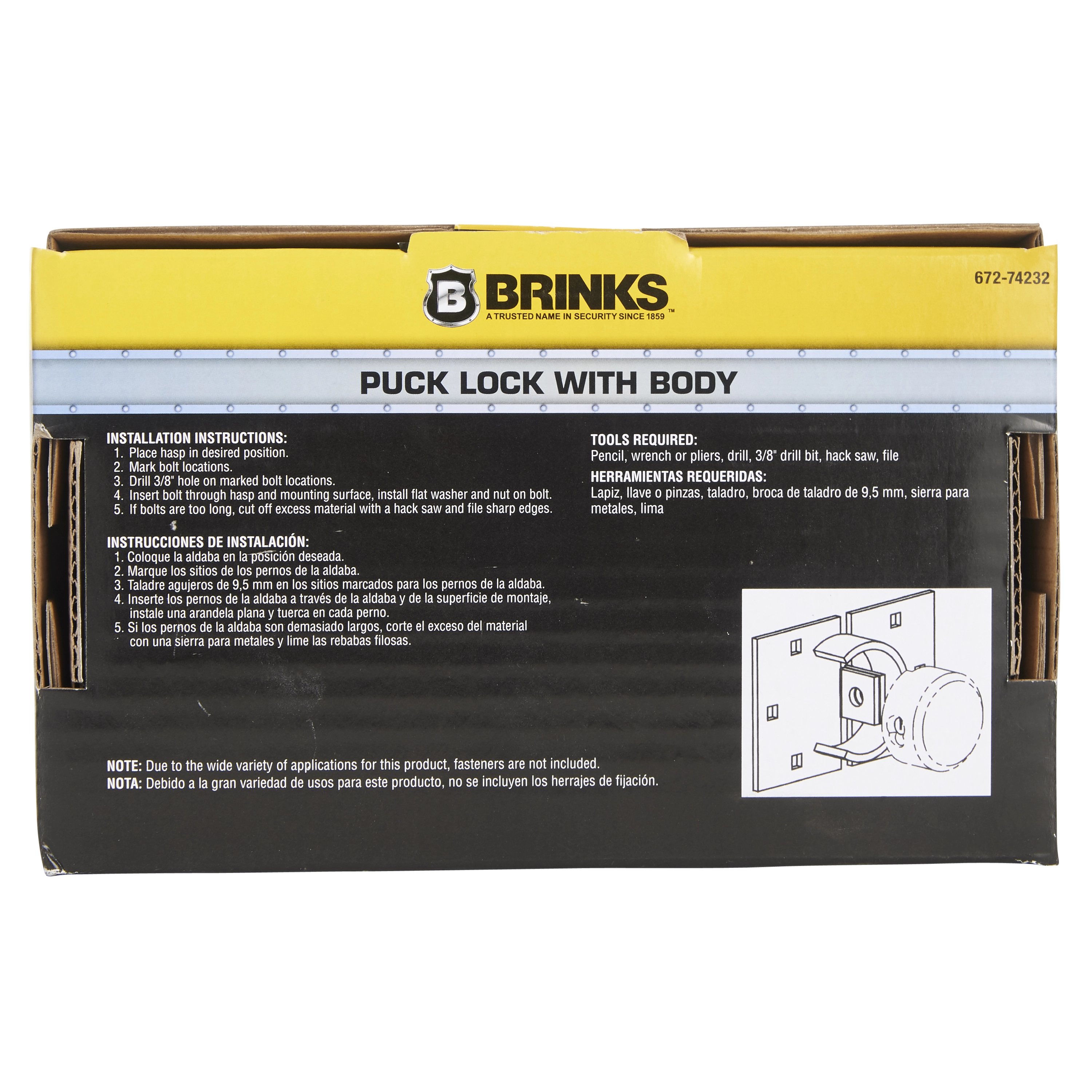 Commercial Puck Lock with Round Hasp variant image view