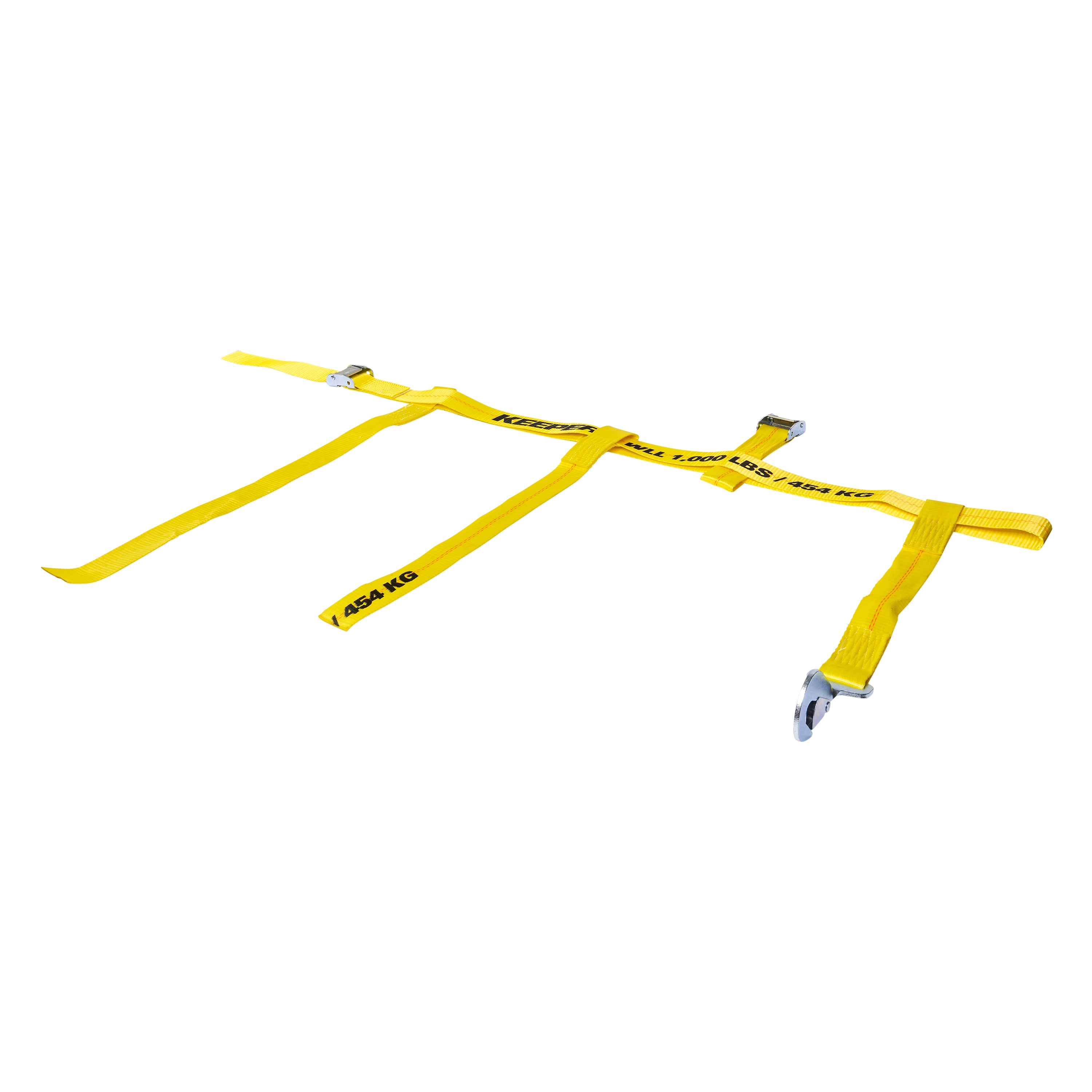 2" x 8' Adjustable Wheel Bonnet Vehicle Tie-Down variant image view