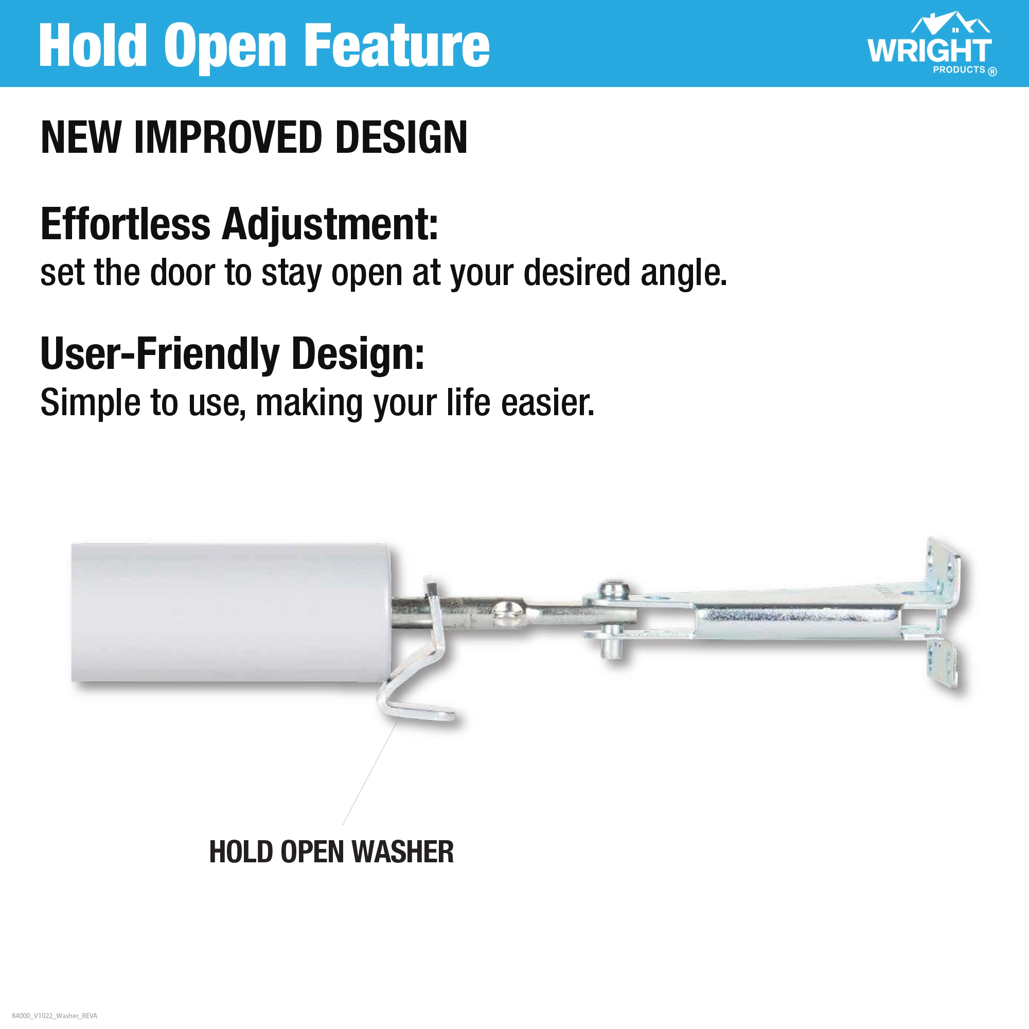 Standard Duty Pneumatic Screen and Storm Door Closer variant image view