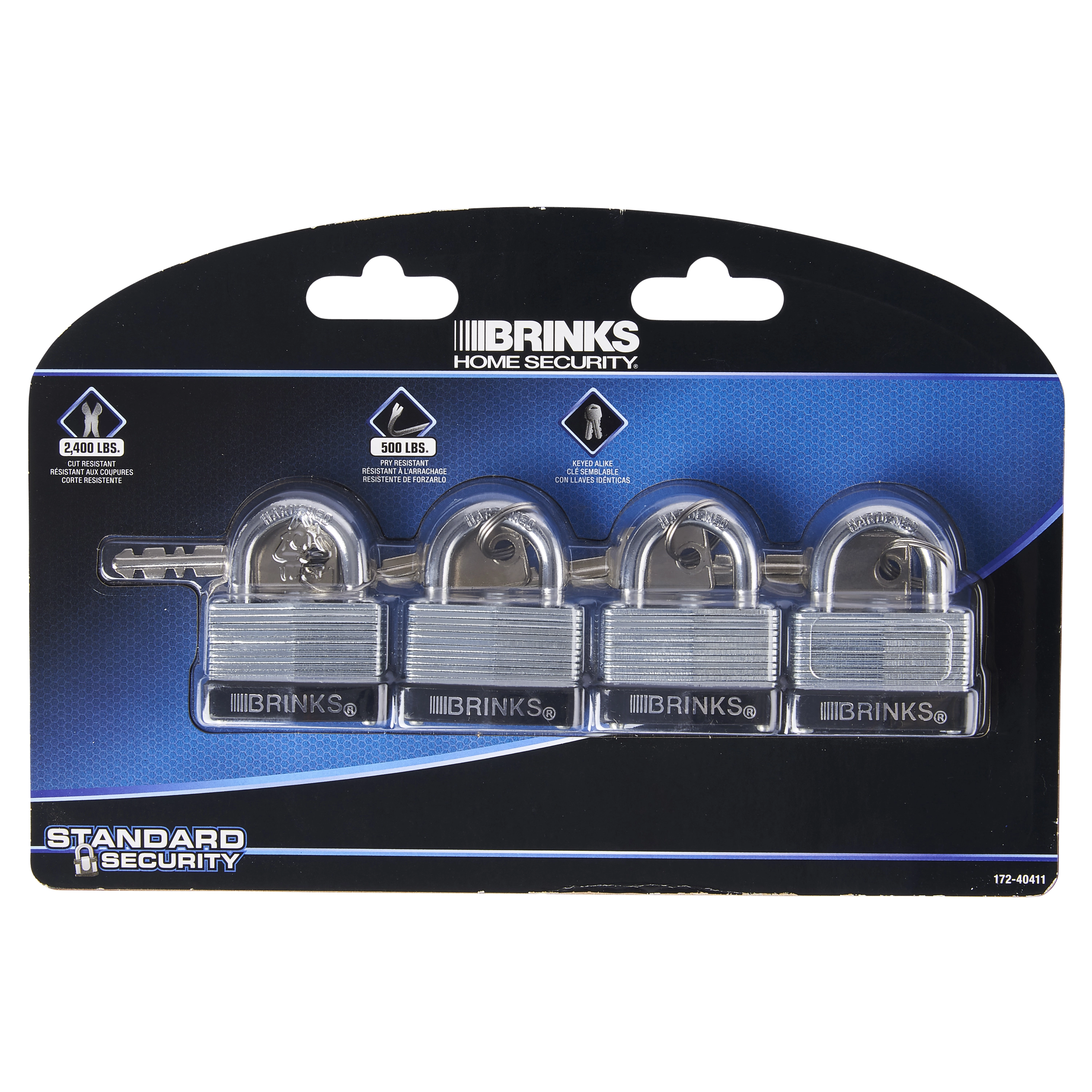 40mm Laminated Steel Keyed and Warded Padlock variant image view