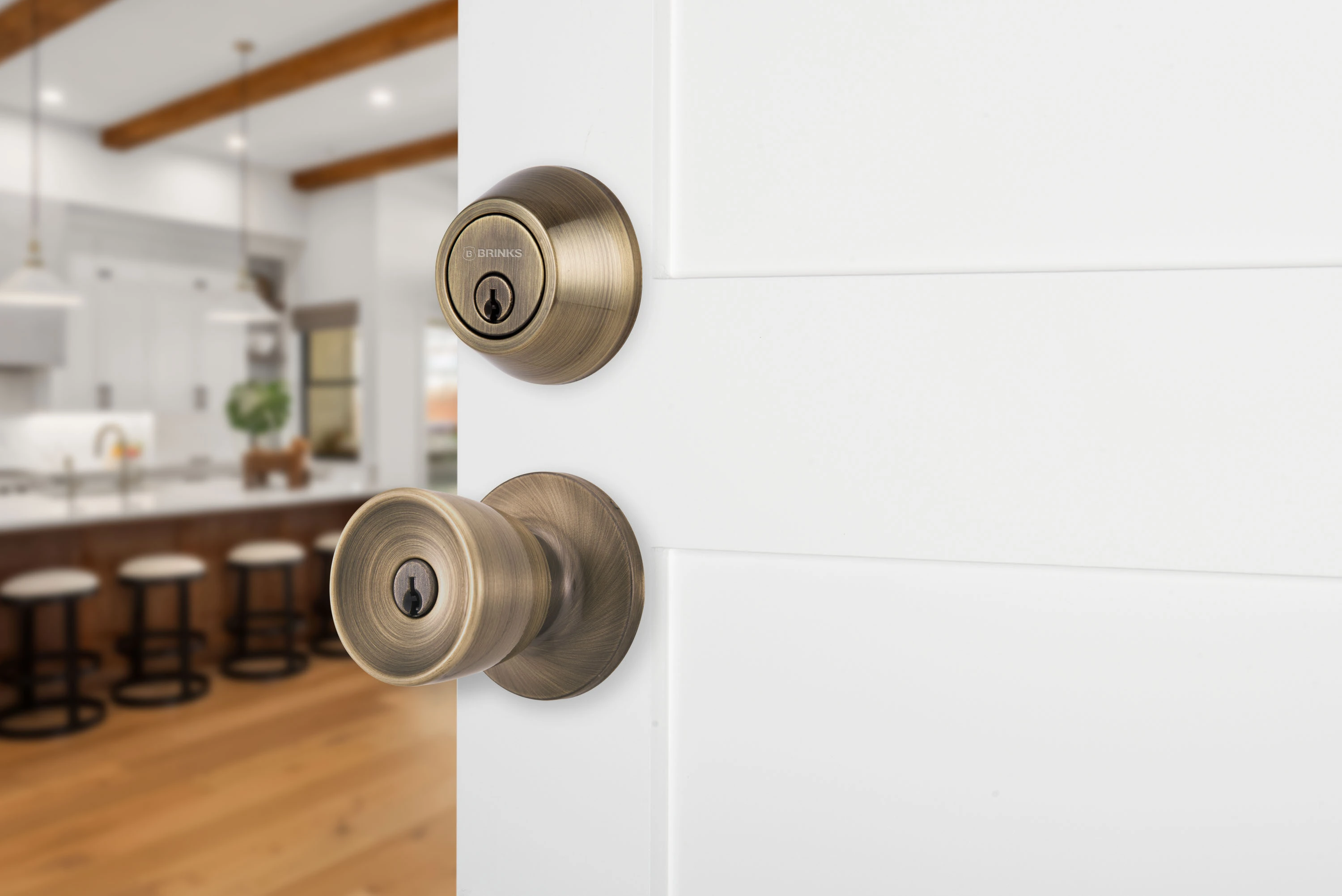 Brinks Tulip Knob and Deadbolt Combo with PRO-GUARD™