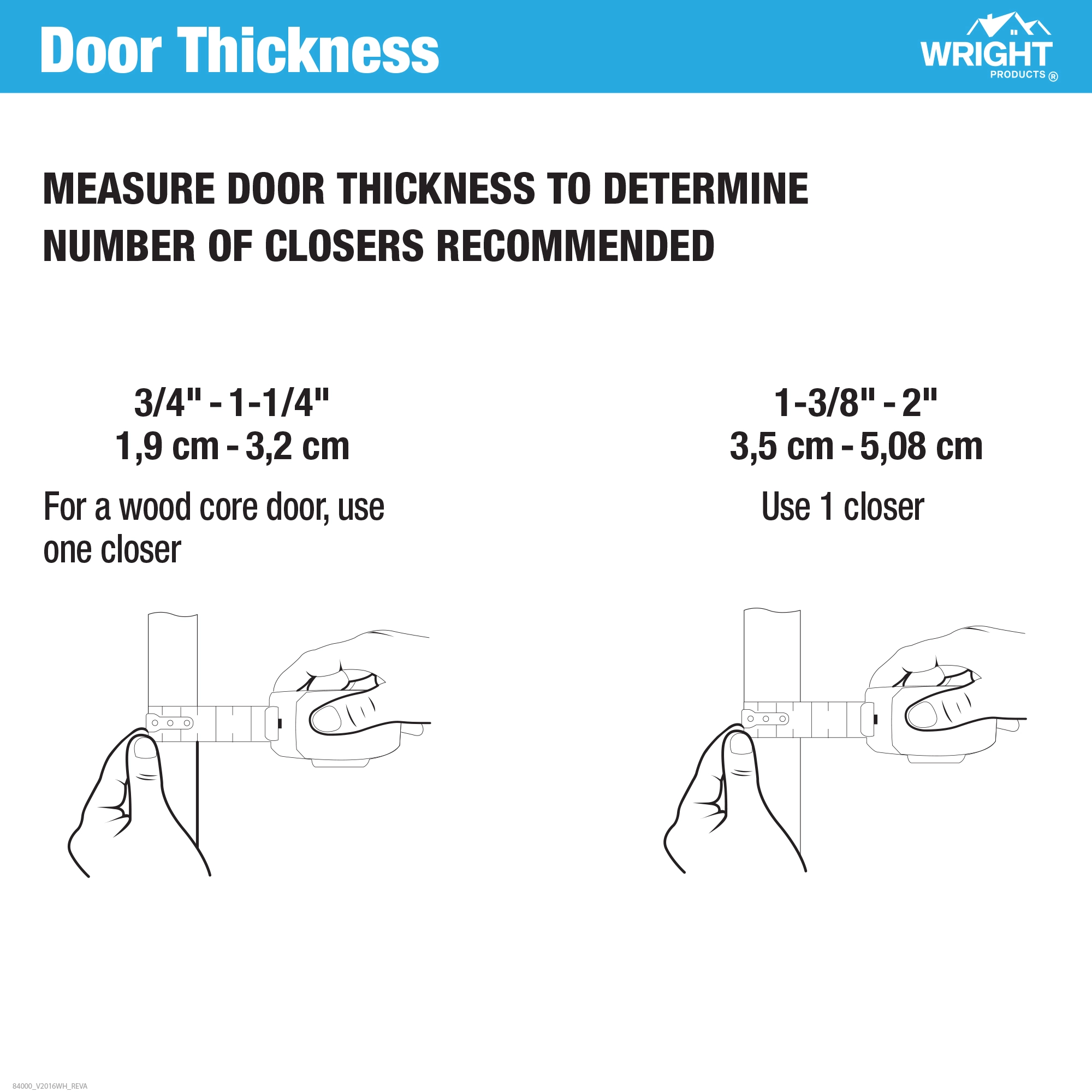 Heavy Duty Pneumatic Storm Door Closer with EZ-HOLD variant image view